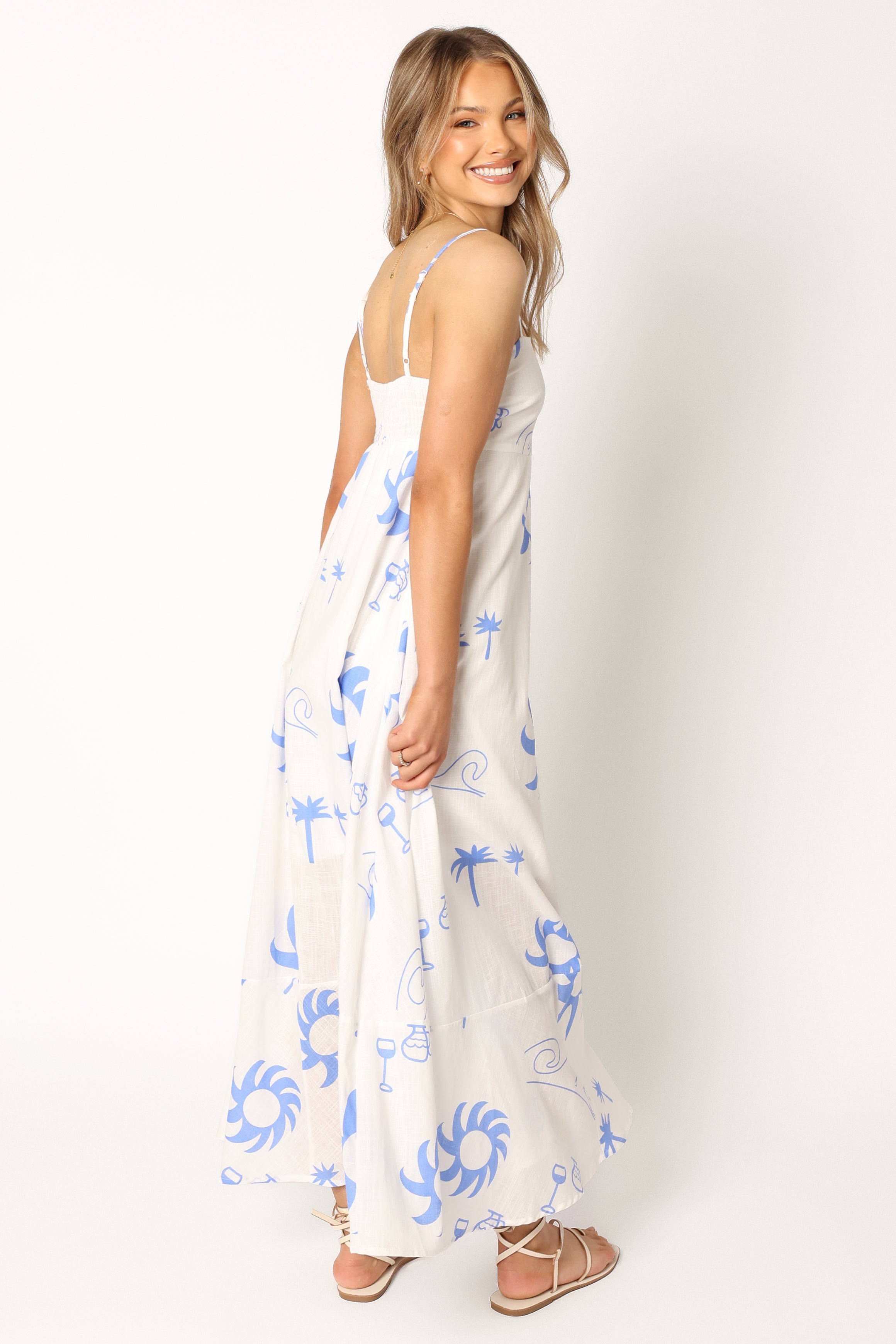 Seville Maxi Dress - Blue Wave