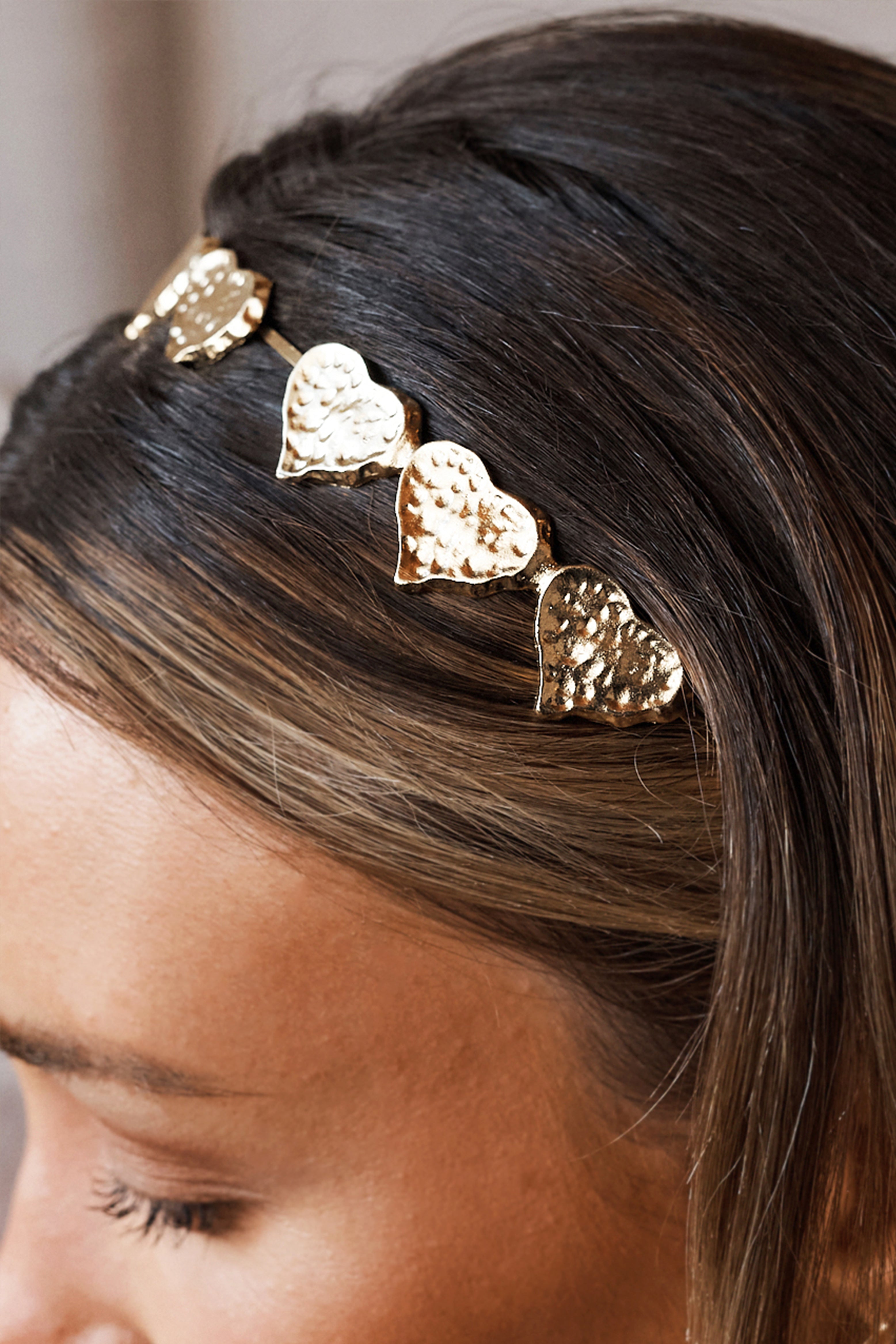 Mi Amore Headband - Gold