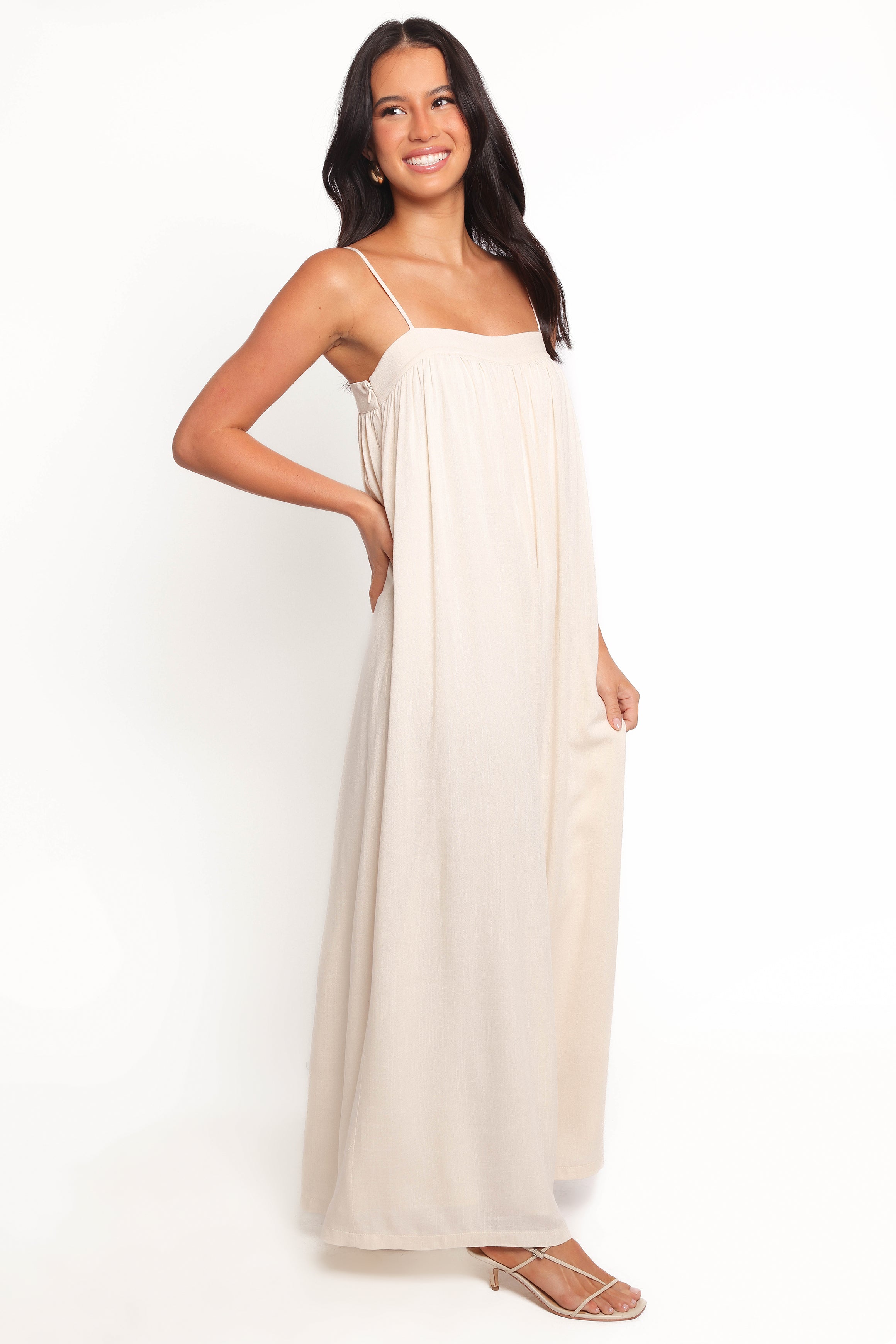 Abegail Flowy Jumpsuit - Cream