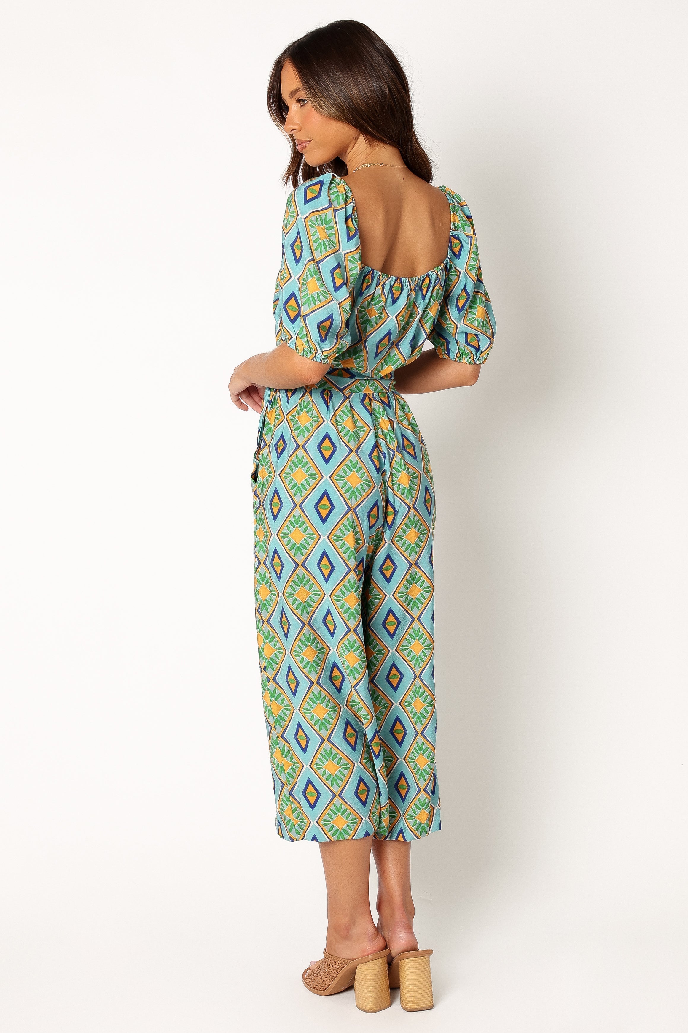 Hermione Wide Leg Jumpsuit - Blue