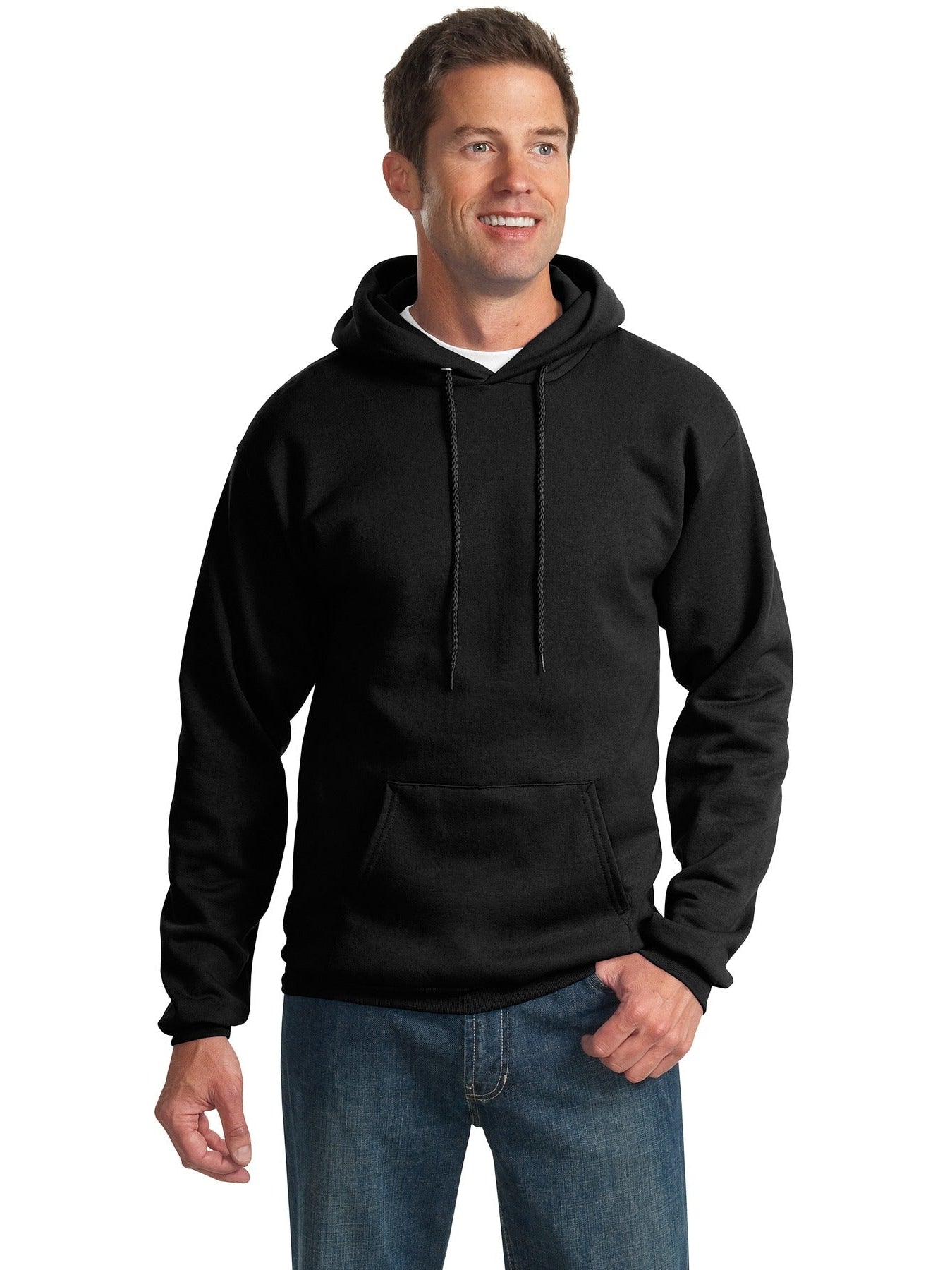 OUTLET-Port & Company Essential Fleece Pullover Hooded Sweatshirt