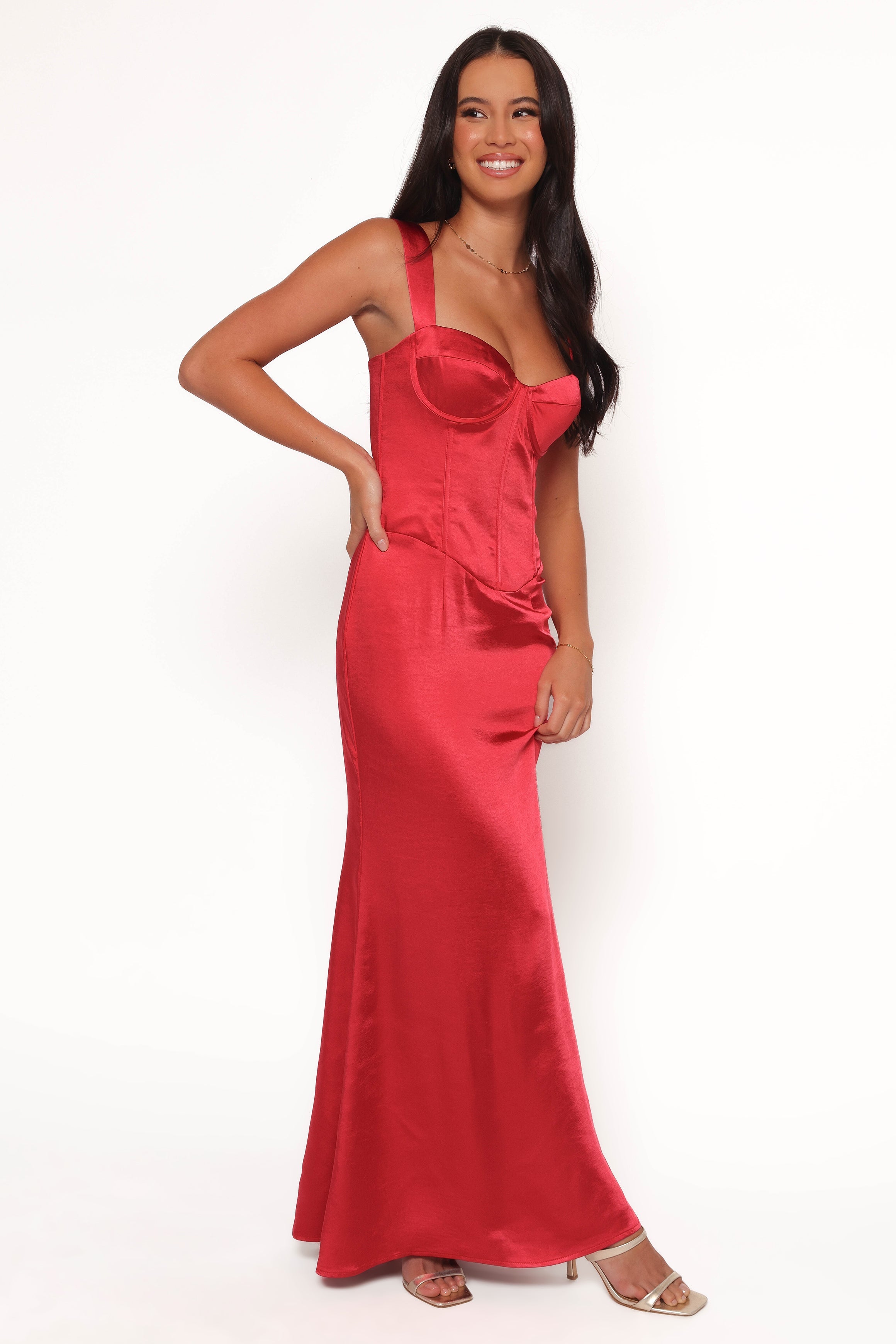 Oura Maxi Dress - Red