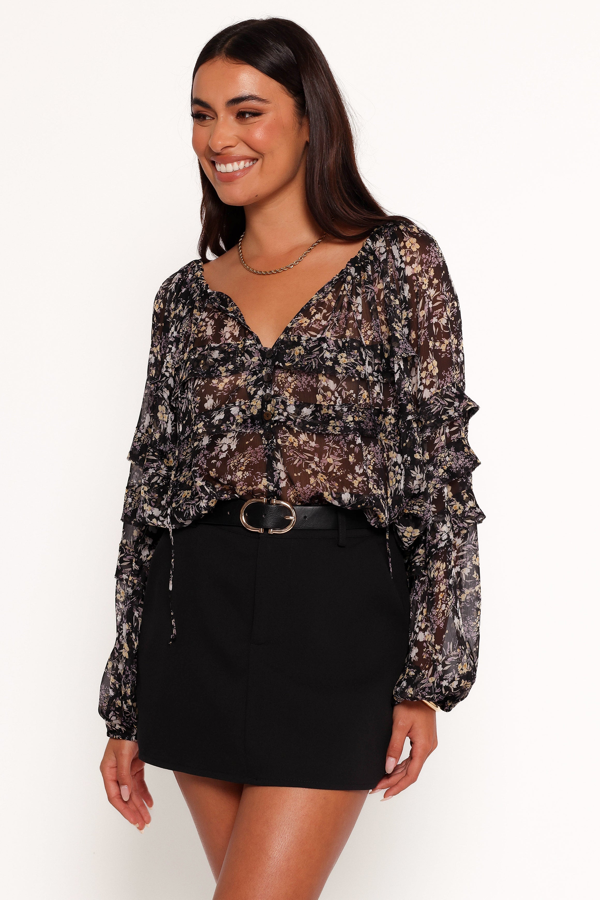 Hana Top - Black Multi