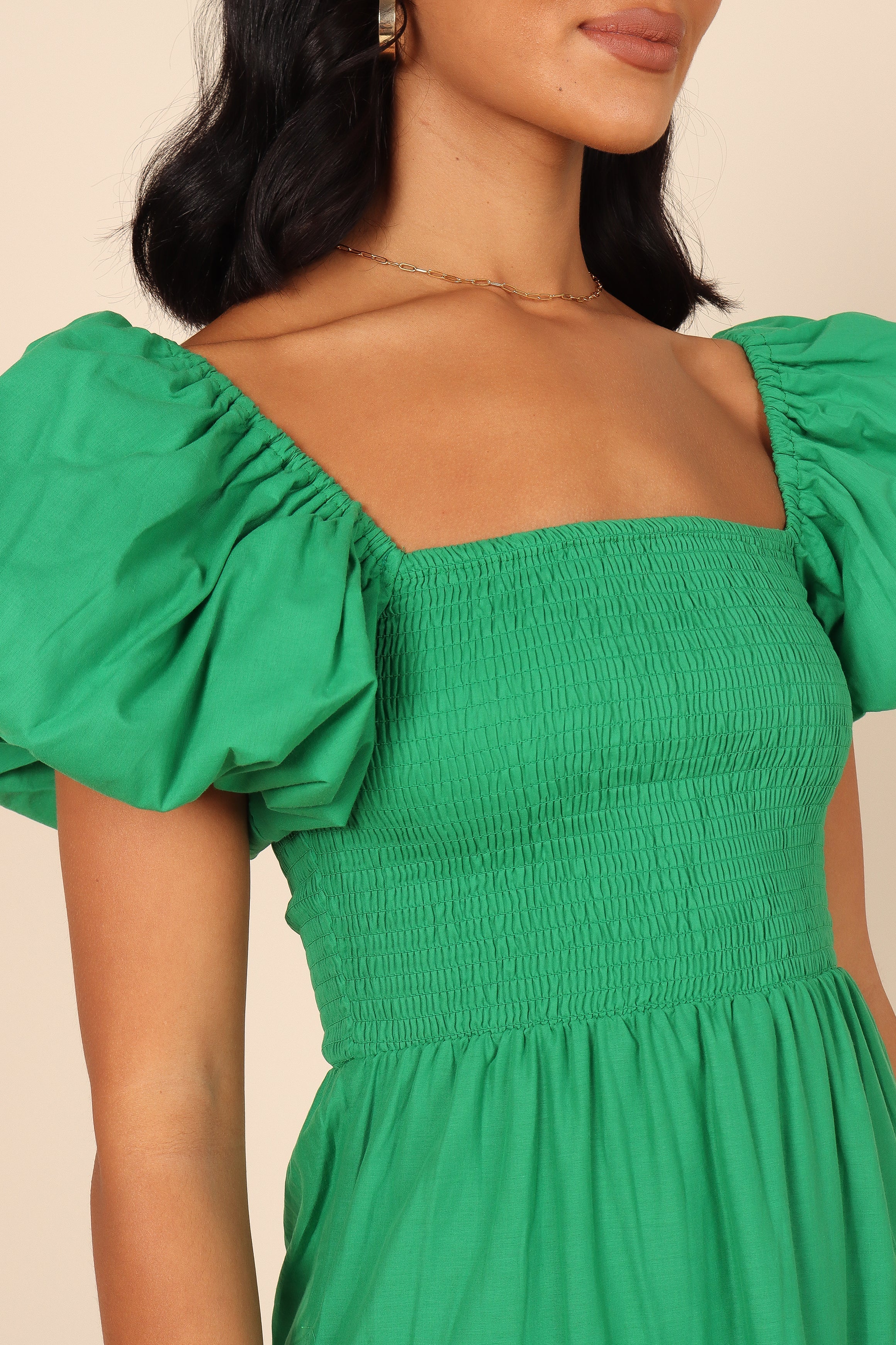 Morgan Tiered Dress - Green