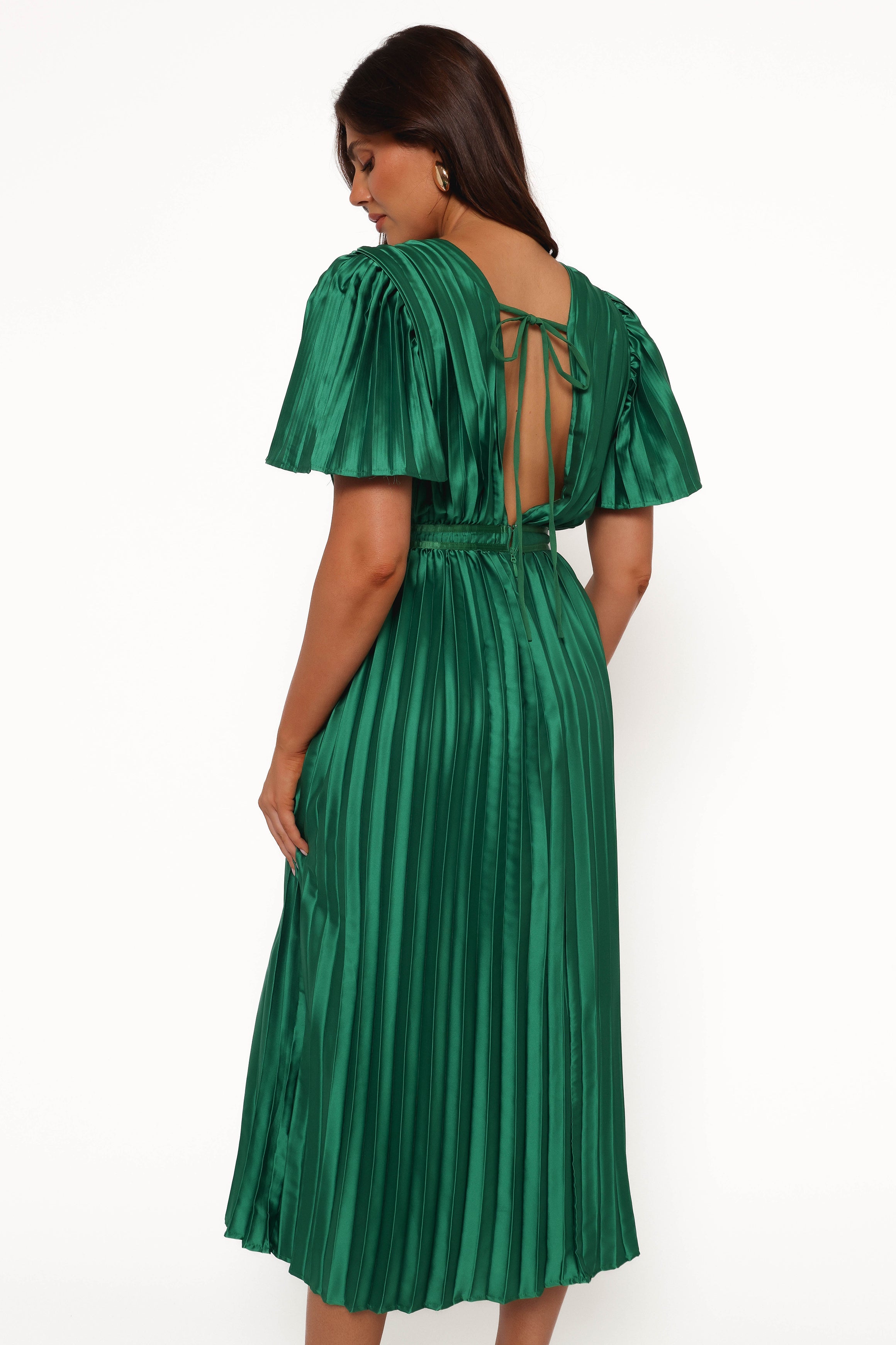 Keelah Midi Dress - Emerald Green