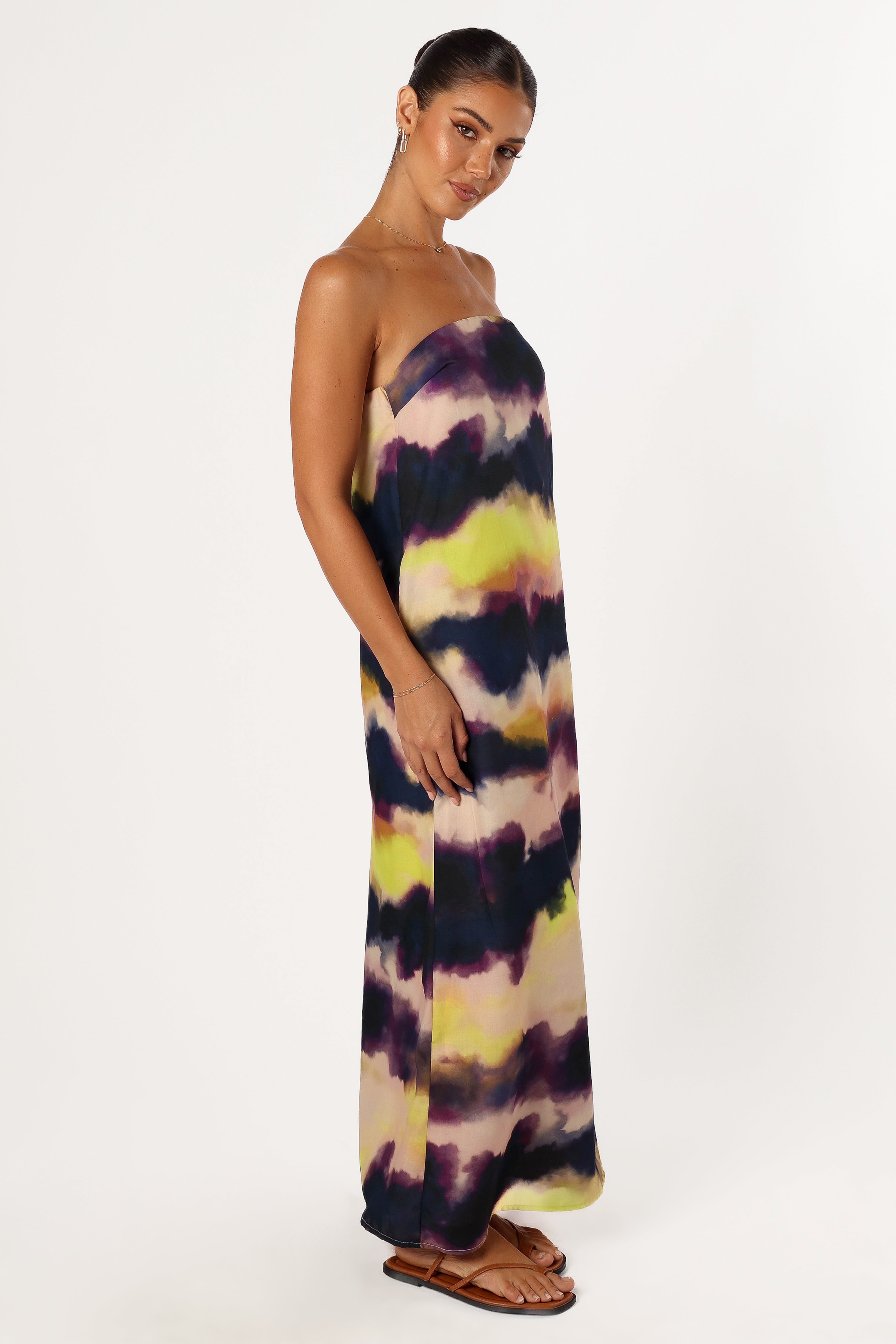 Oasis Strapless Maxi Dress - Storm