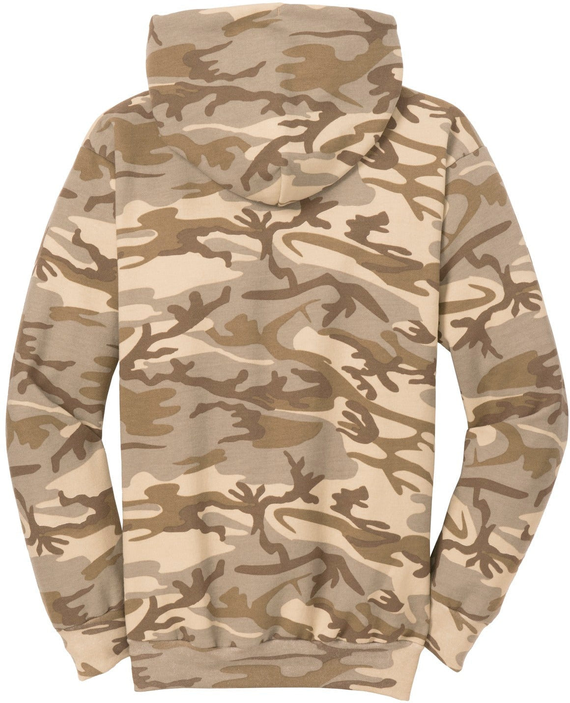 OUTLET-Port & Company Core Fleece Camo Pullover Hooded Sweatshirt