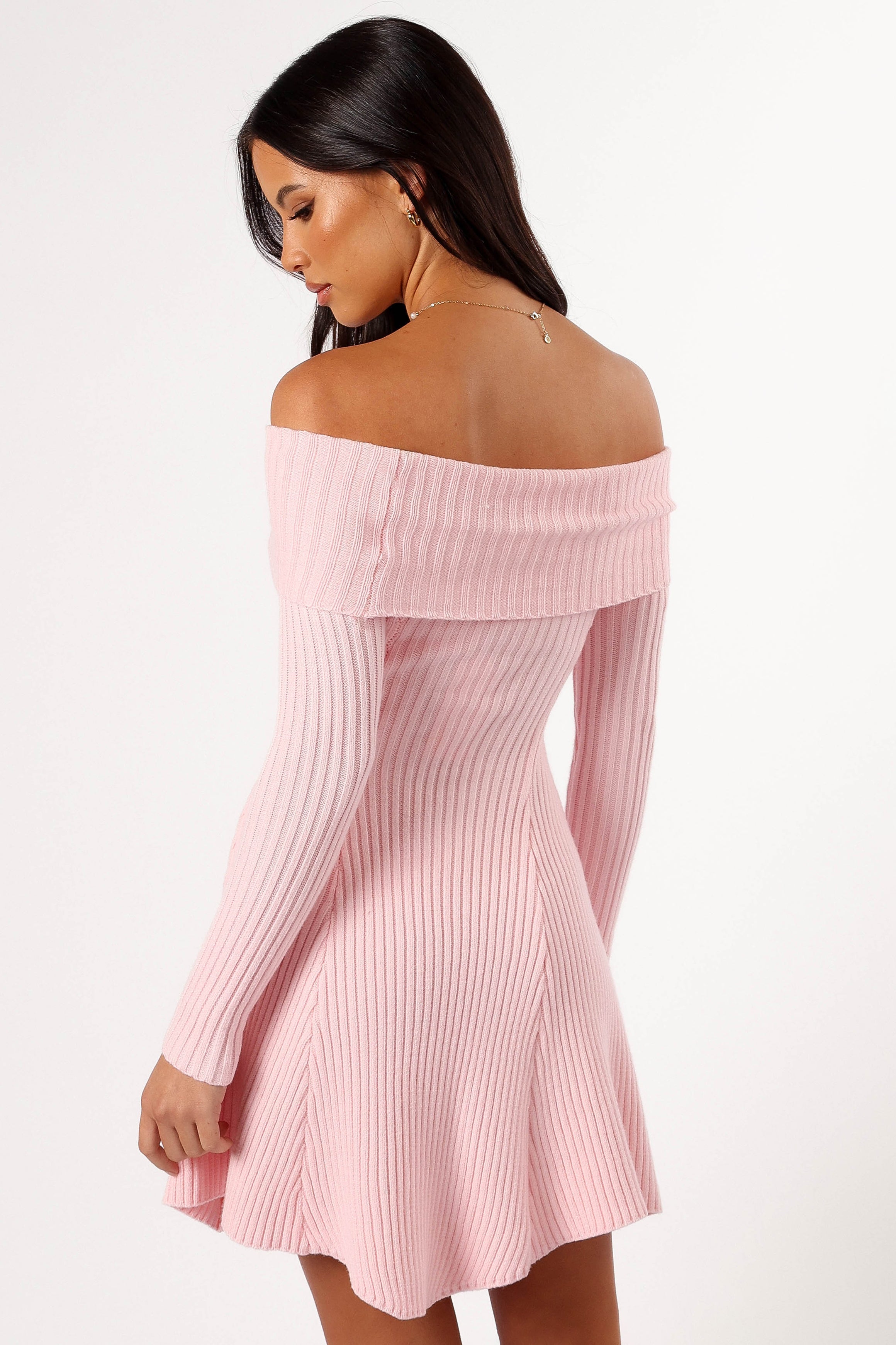 Francisco Long Sleeve Mini Dress - Pink