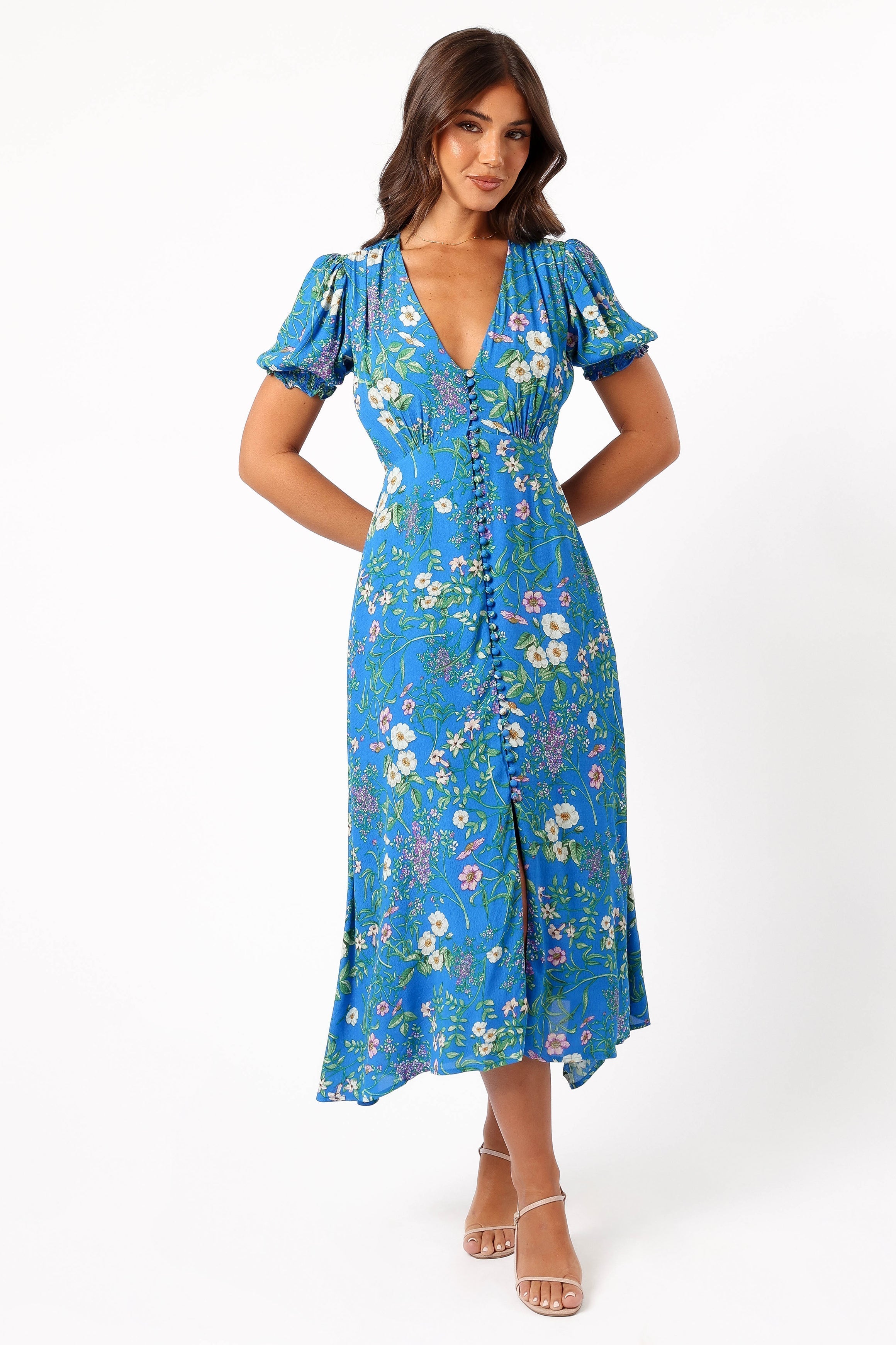 Brax Floral Dress - Blue Ivy