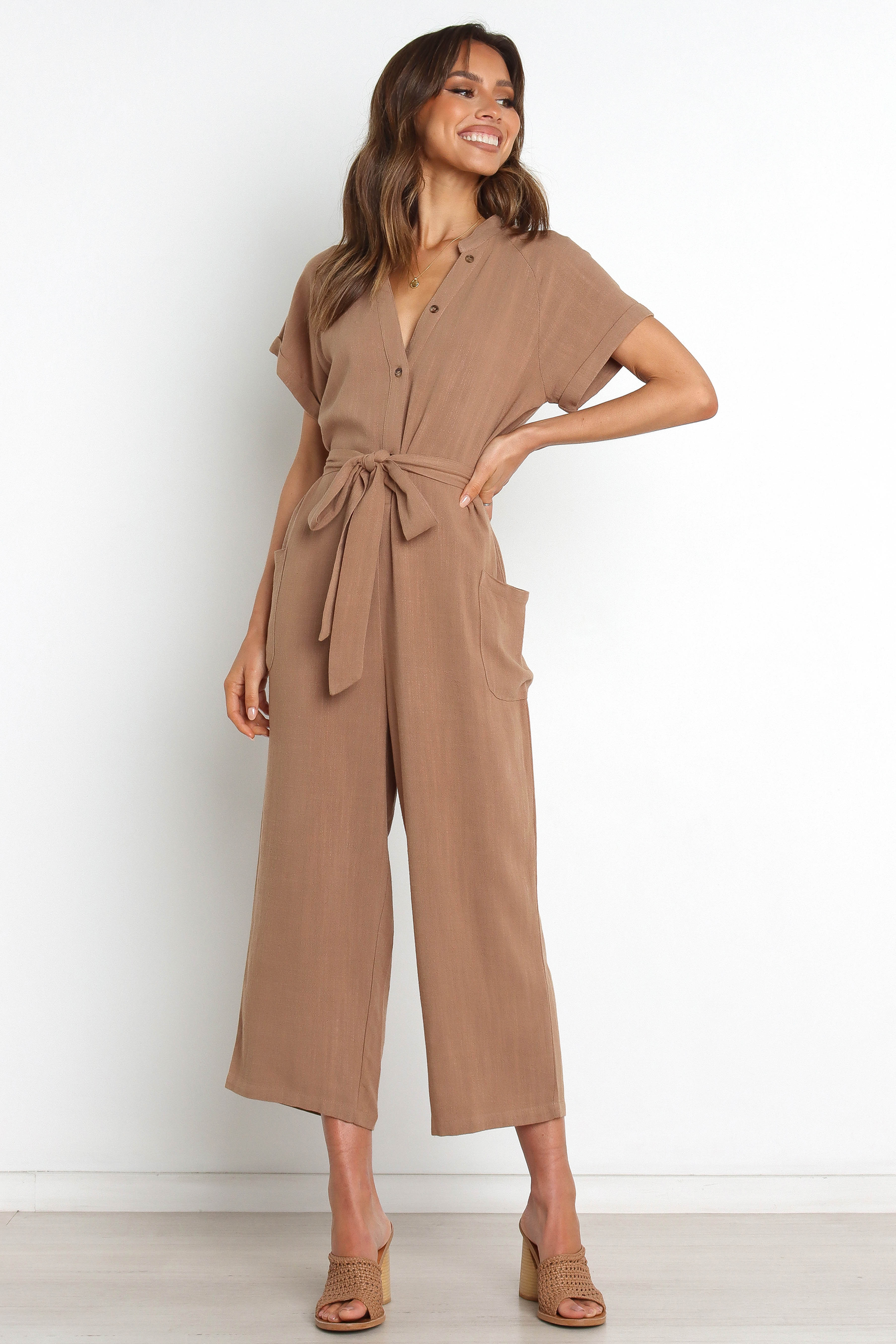 Archie Jumpsuit - Mocha