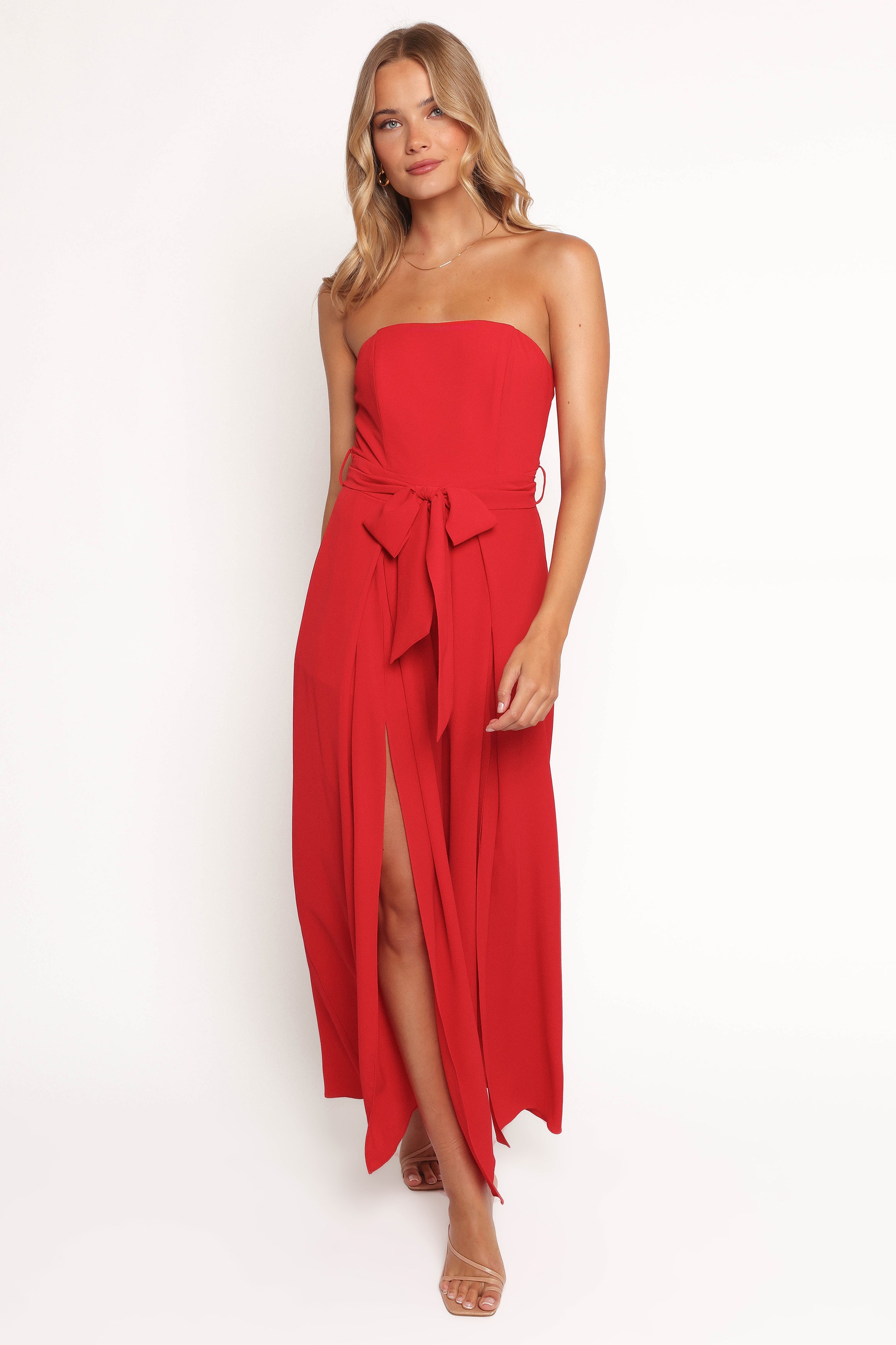 Chanellie Jumpsuit - Red