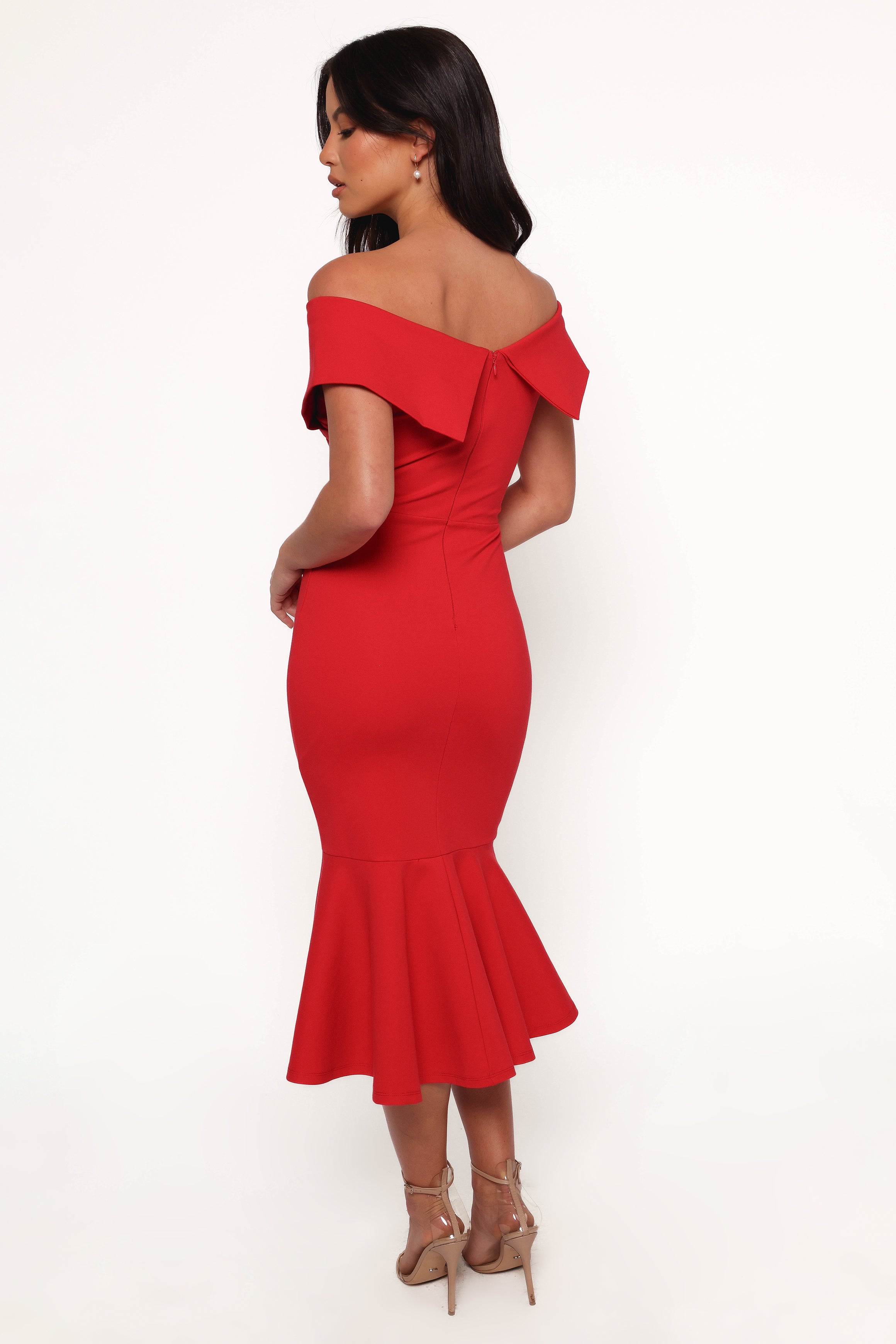 Dailene Midi Dress - Red