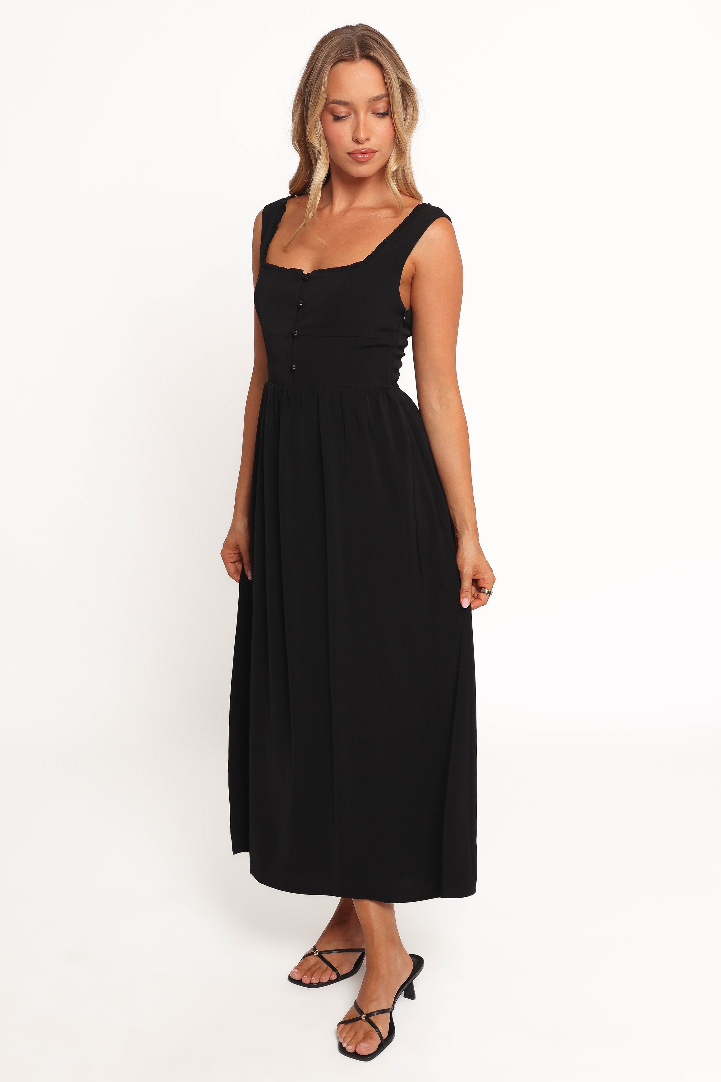 Melrose Midi Dress - Black