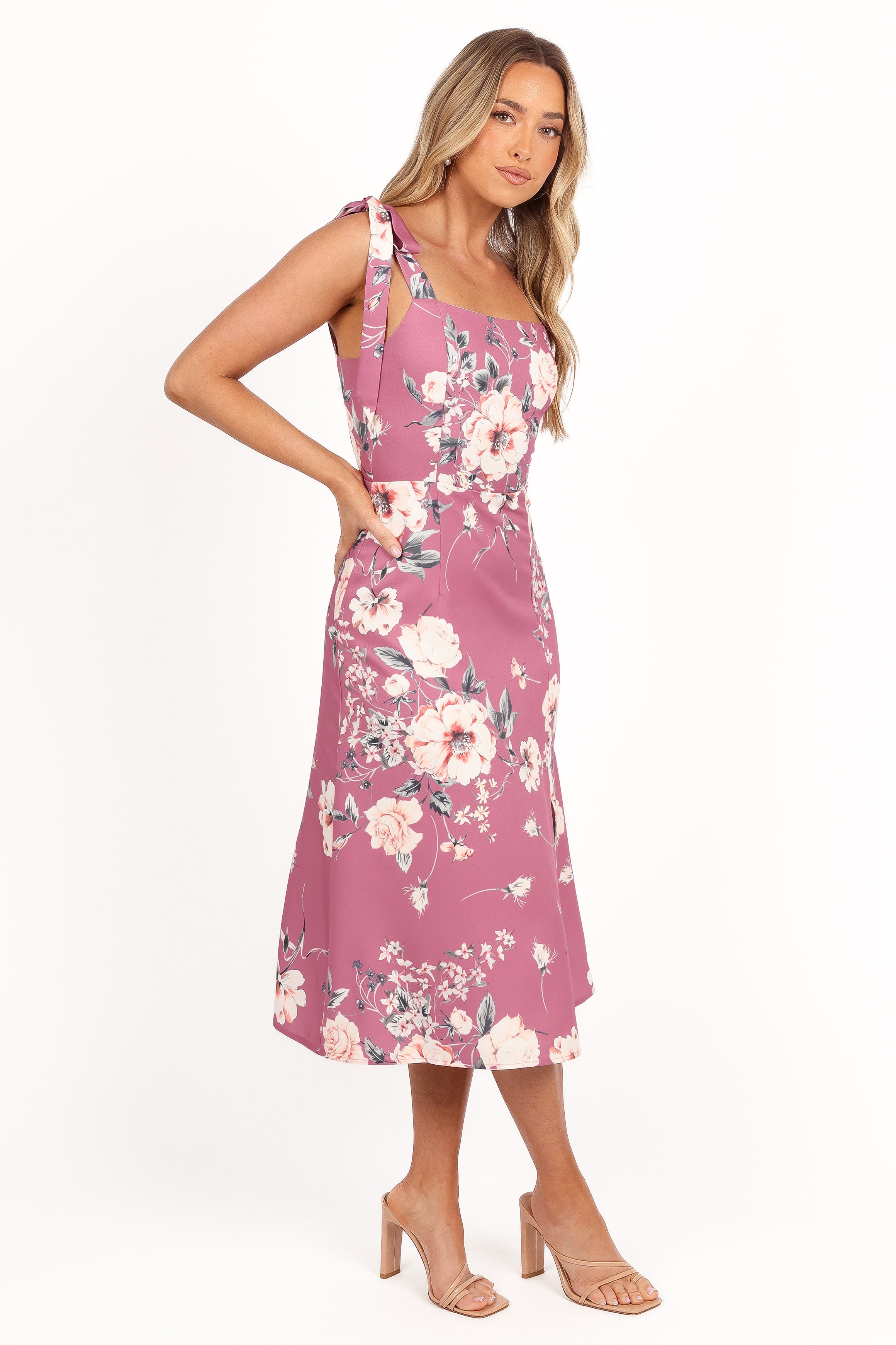 Laurel Dress - Dark Rose Floral