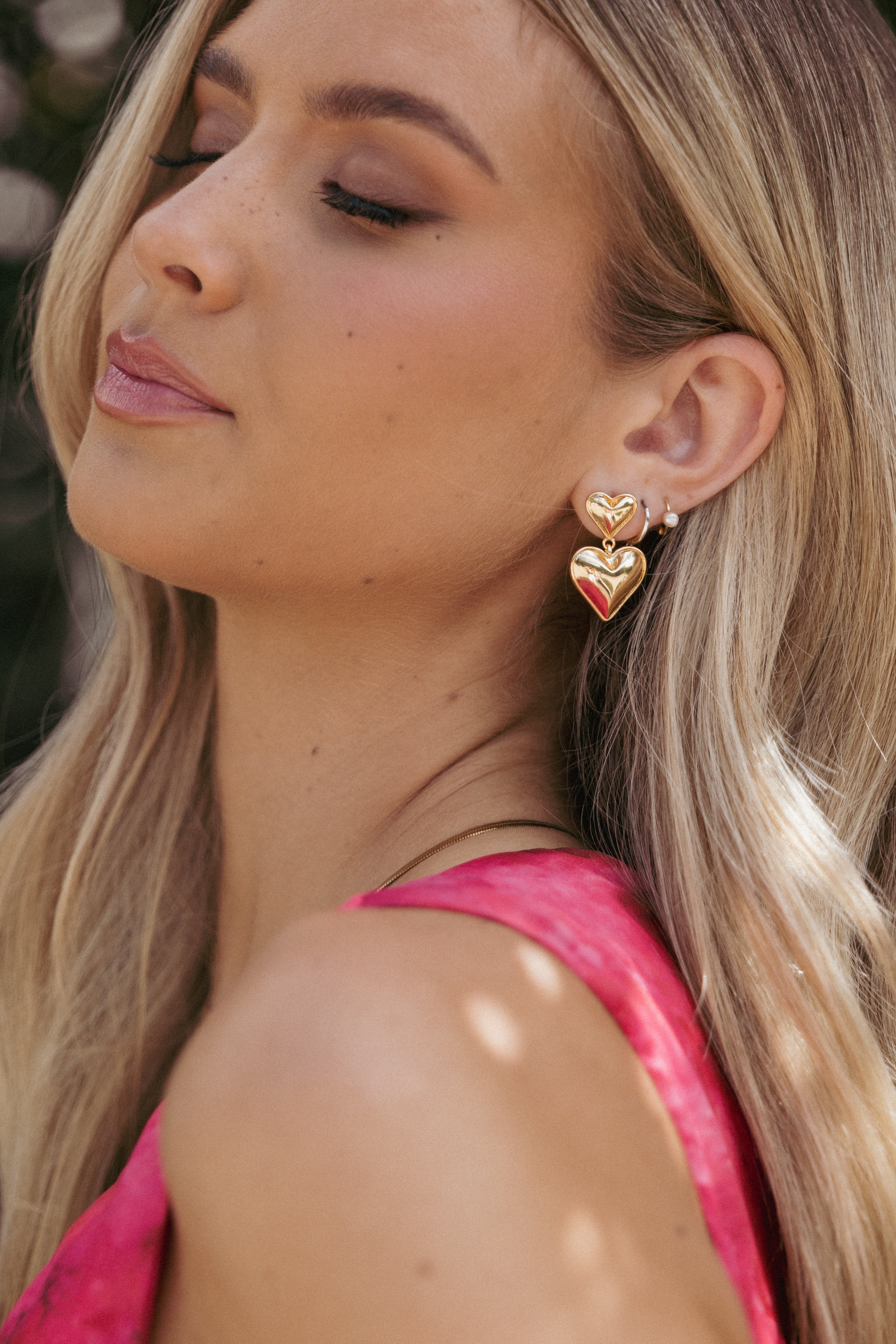 Mariana Heart Earrings - Gold