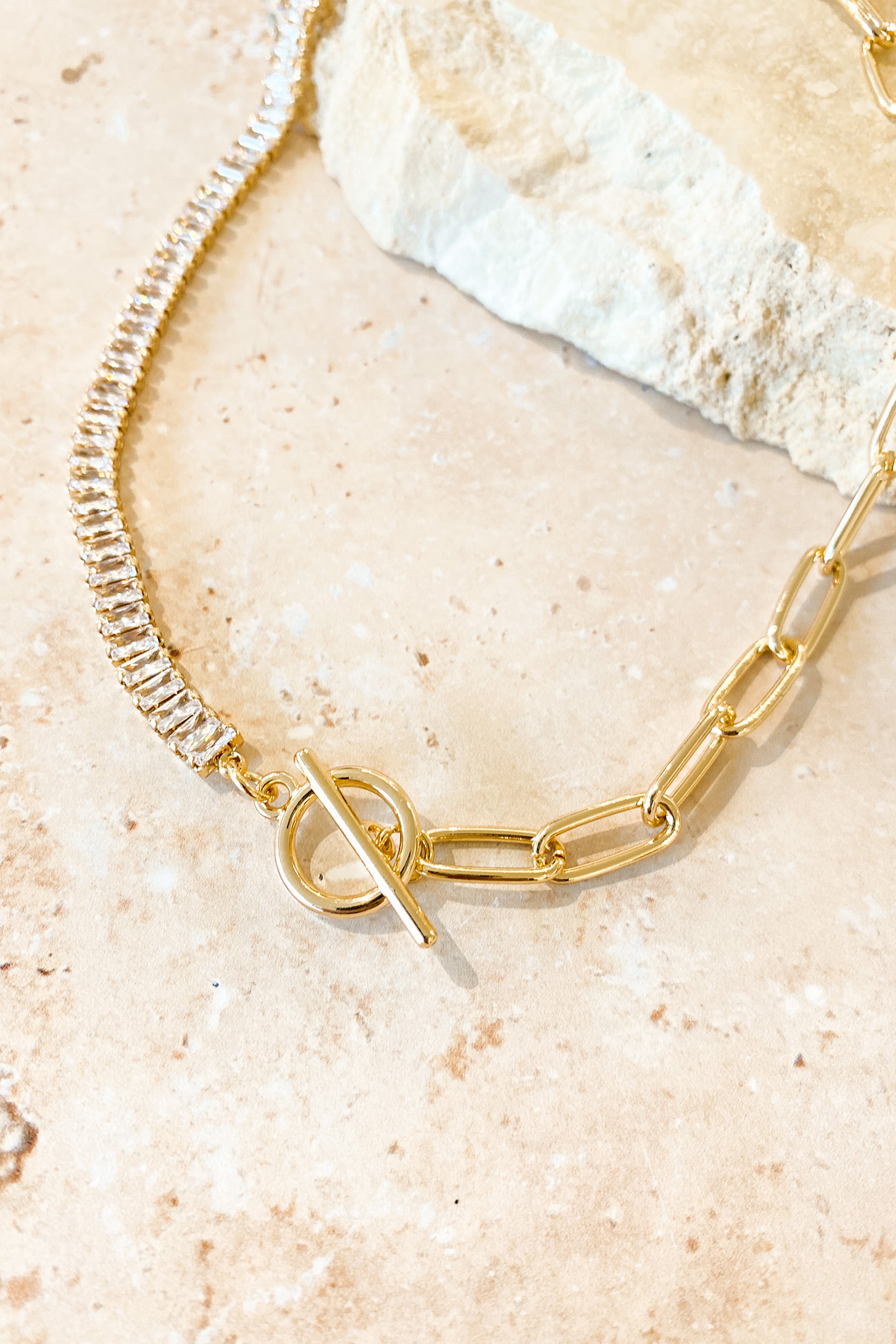 Riri Contrast Chain - Gold