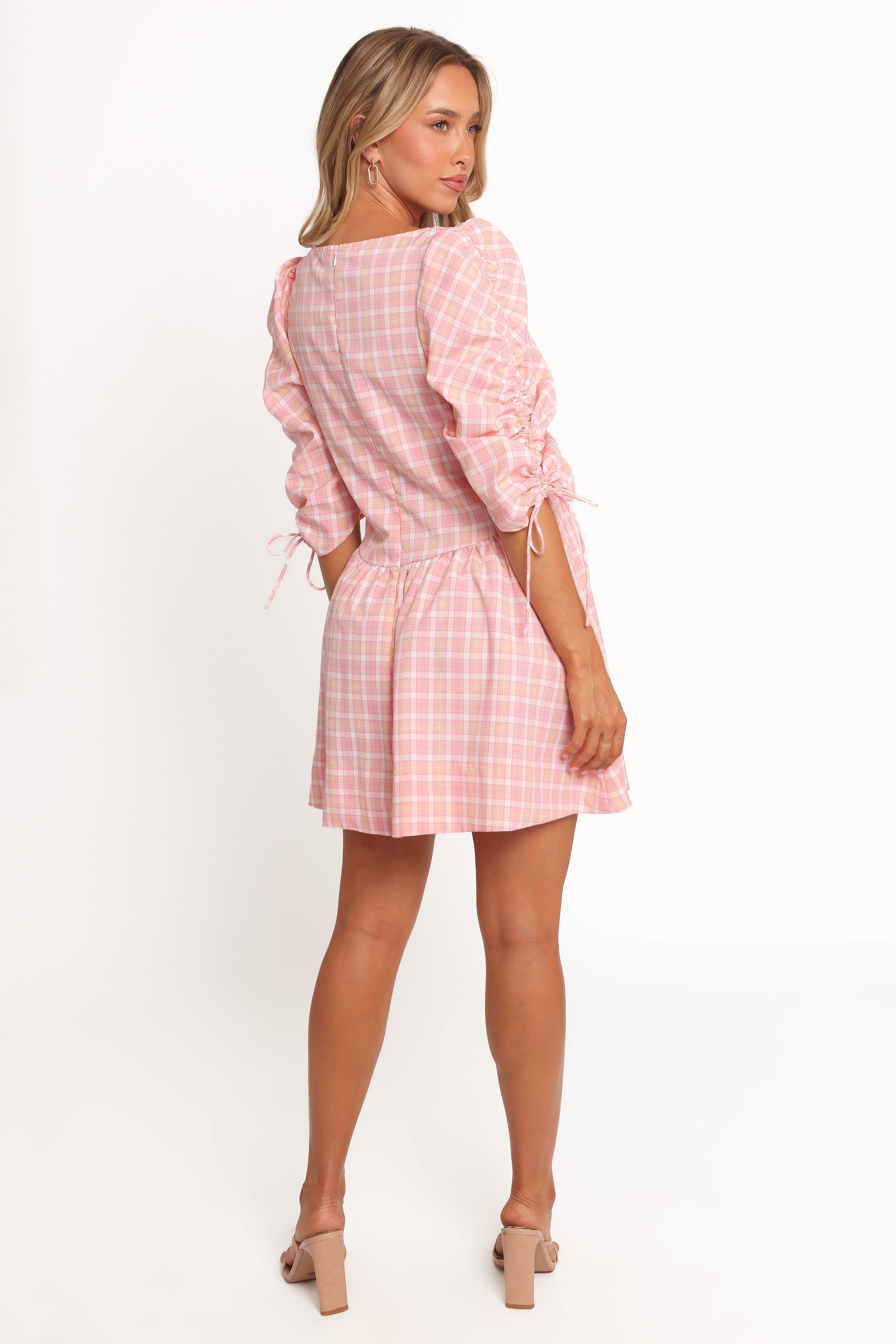 Siena Mini Dress - Pink Check