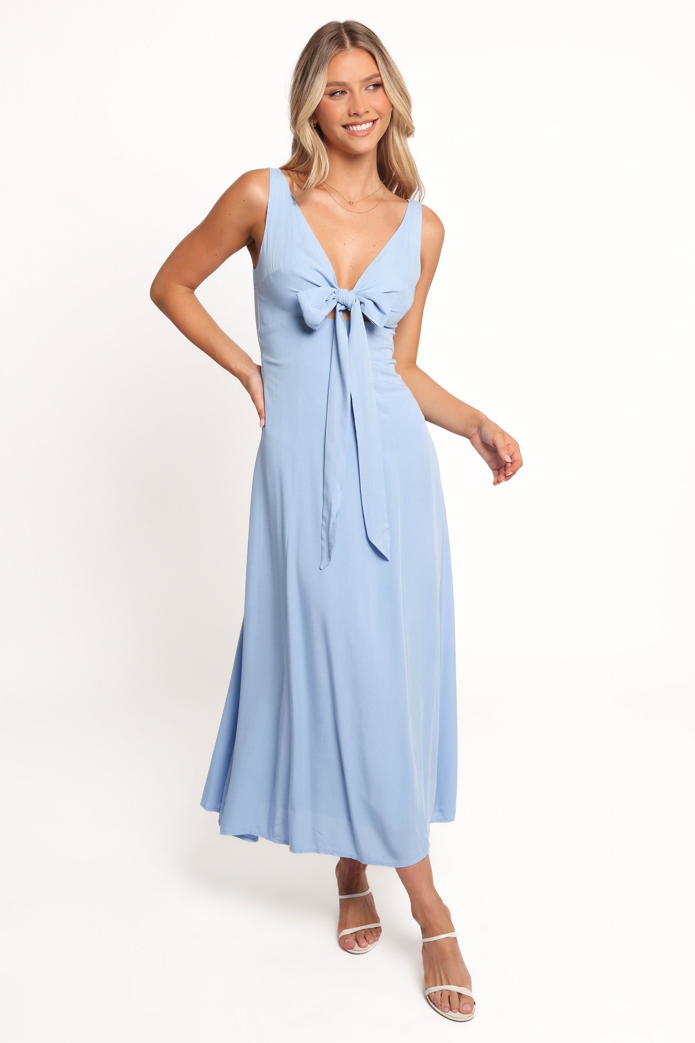 Archer Midi Dress - Cornflower Blue