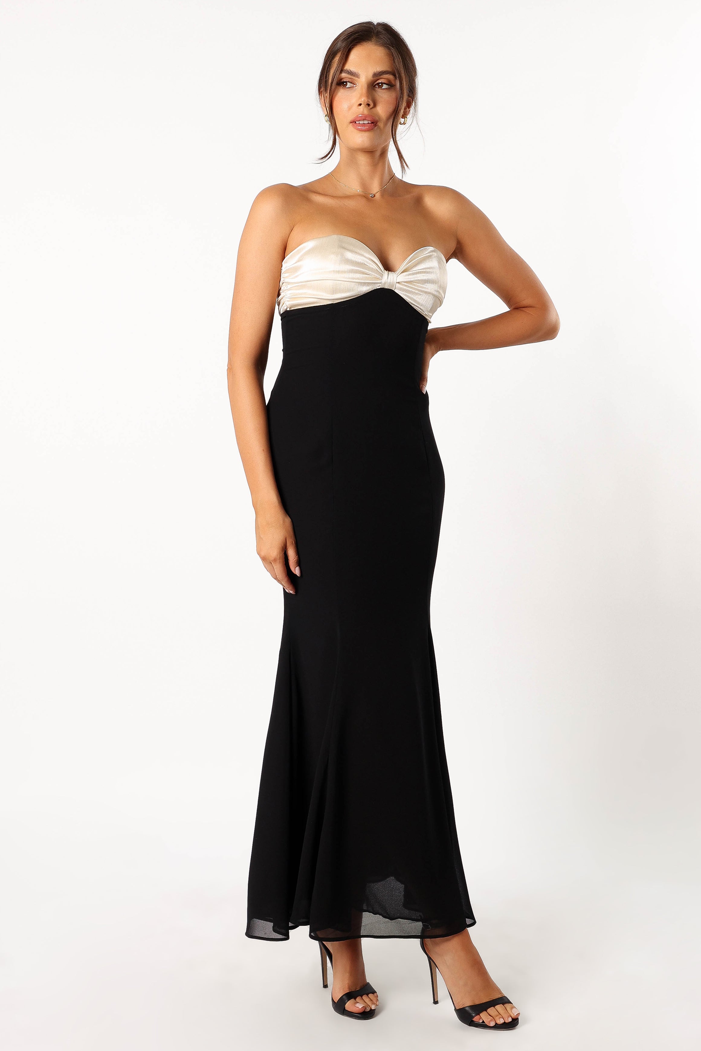 Cecilia Strapless Maxi Dress - Black