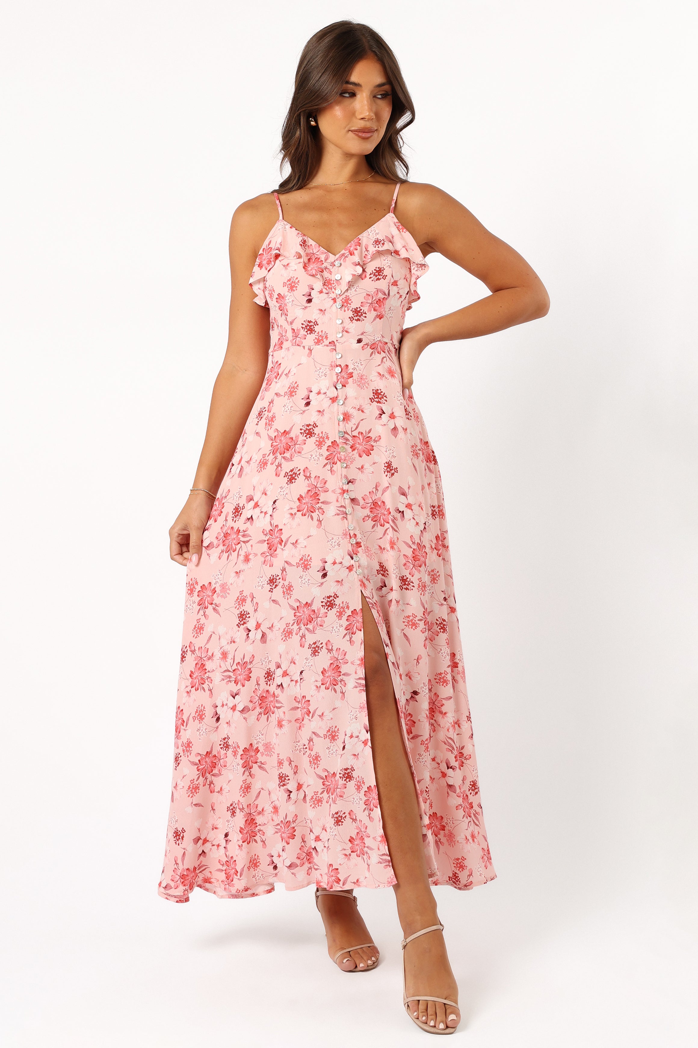 Rachel Midi Dress - Blushed Garden