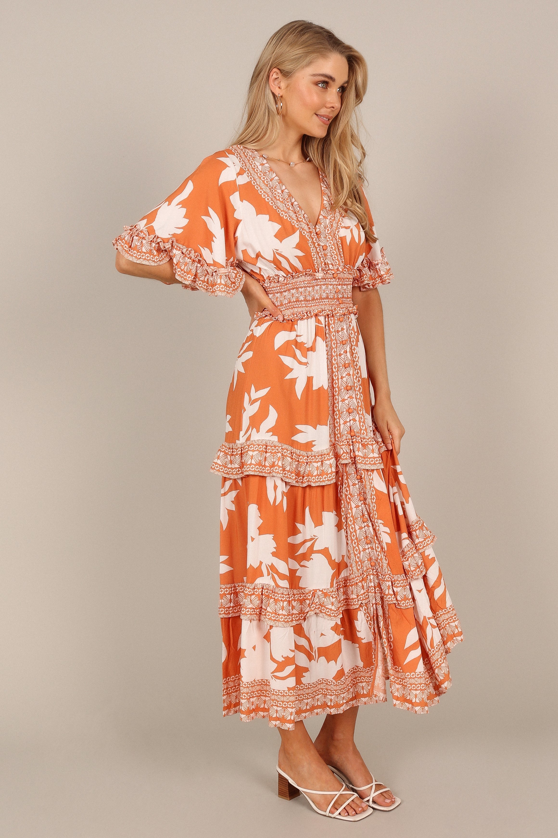 Silvio Maxi Dress - Orange