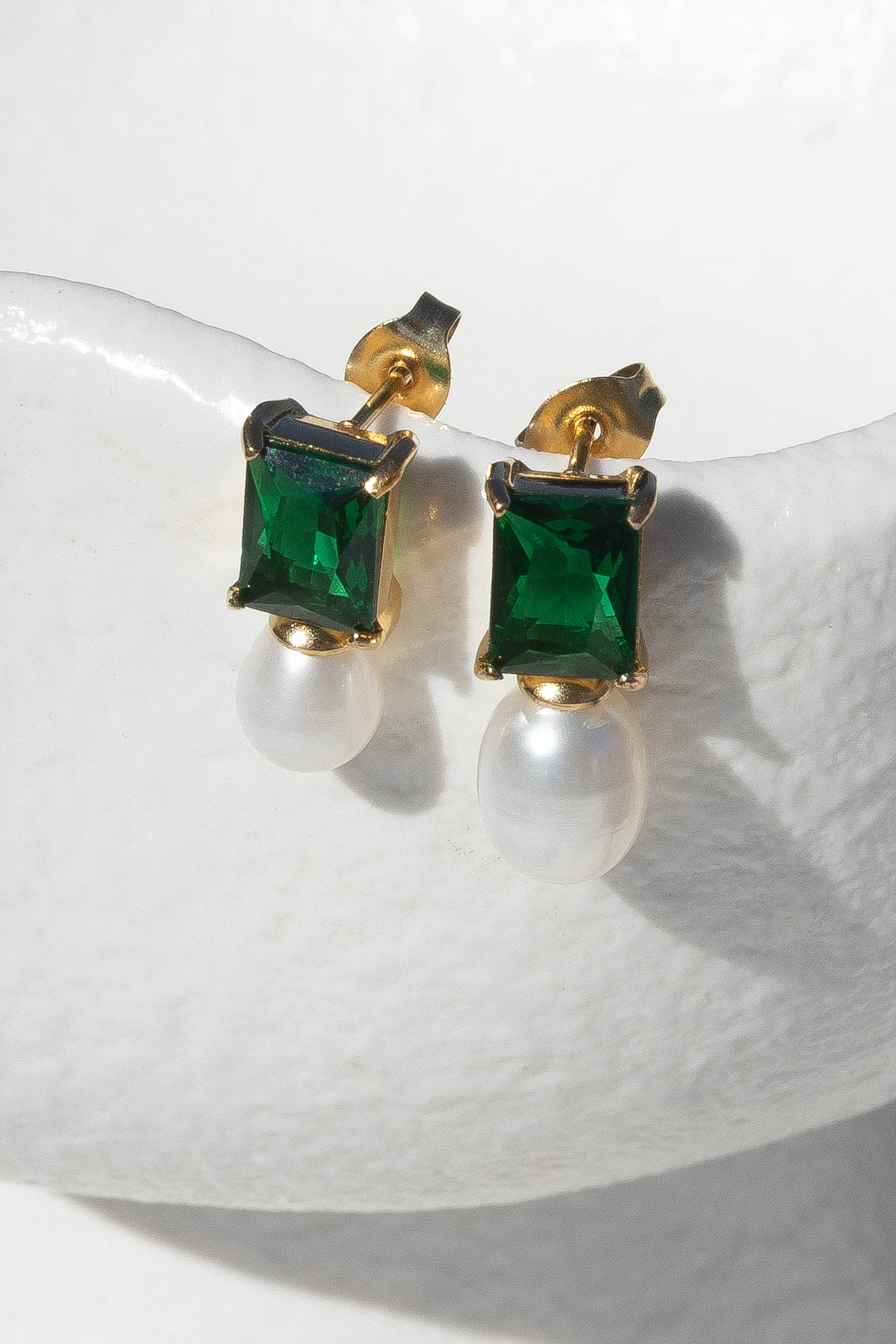 Cosmo Earrings - Green