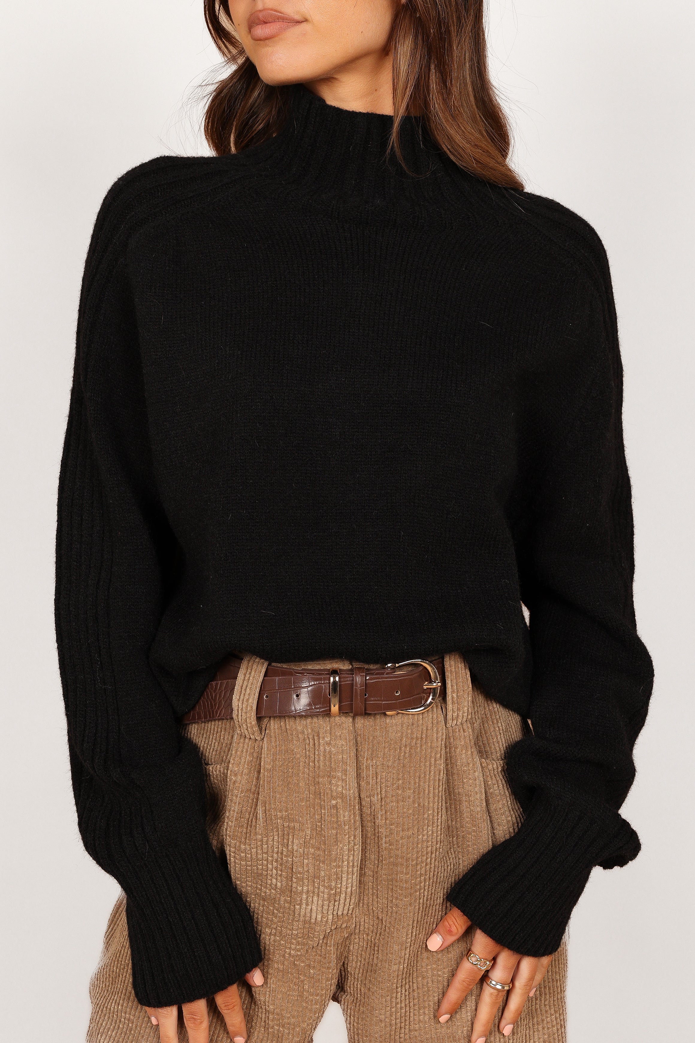 Cersi Knit Sweater - Black