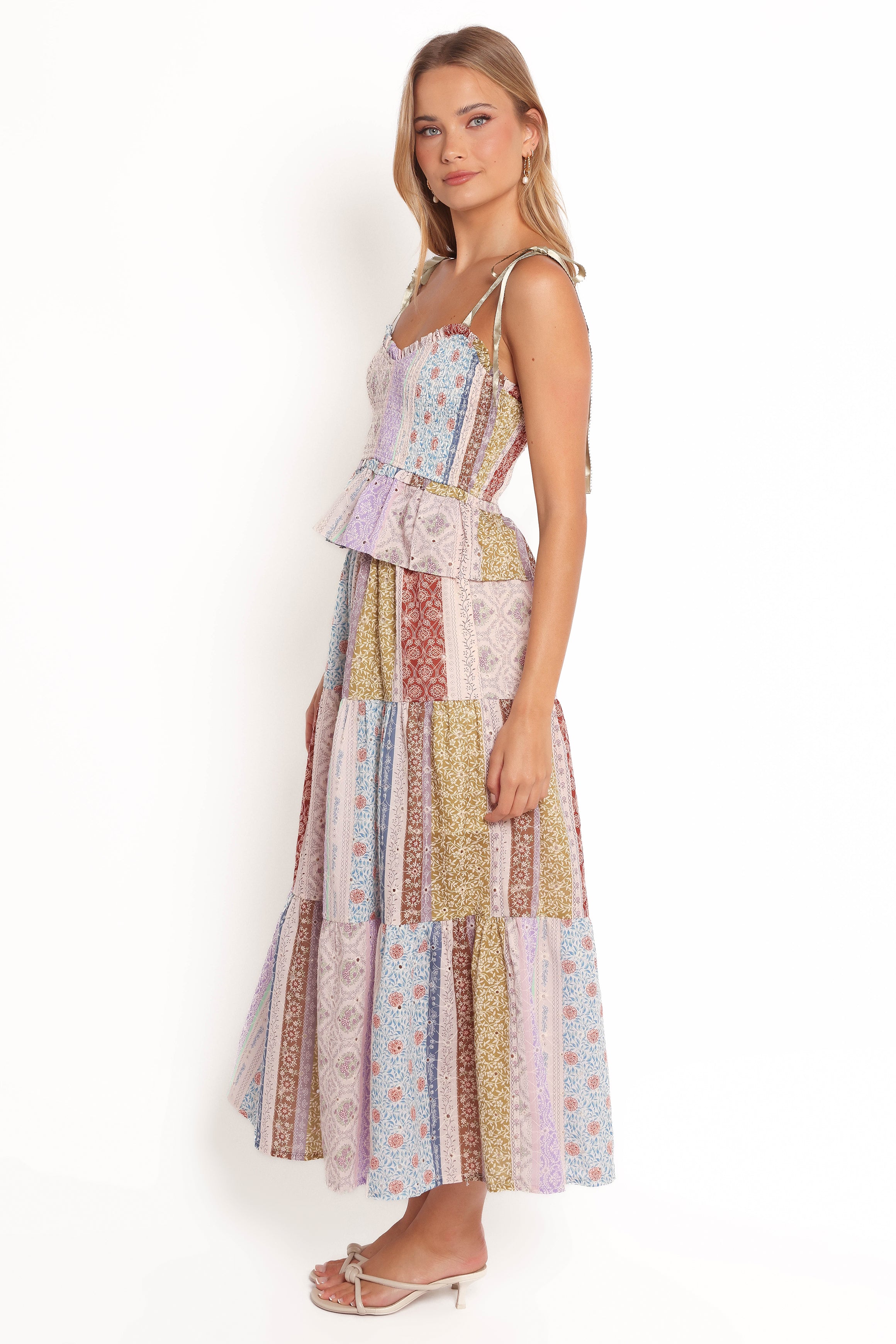 Petai Patchwork Maxi Skirt - Botanic Multi