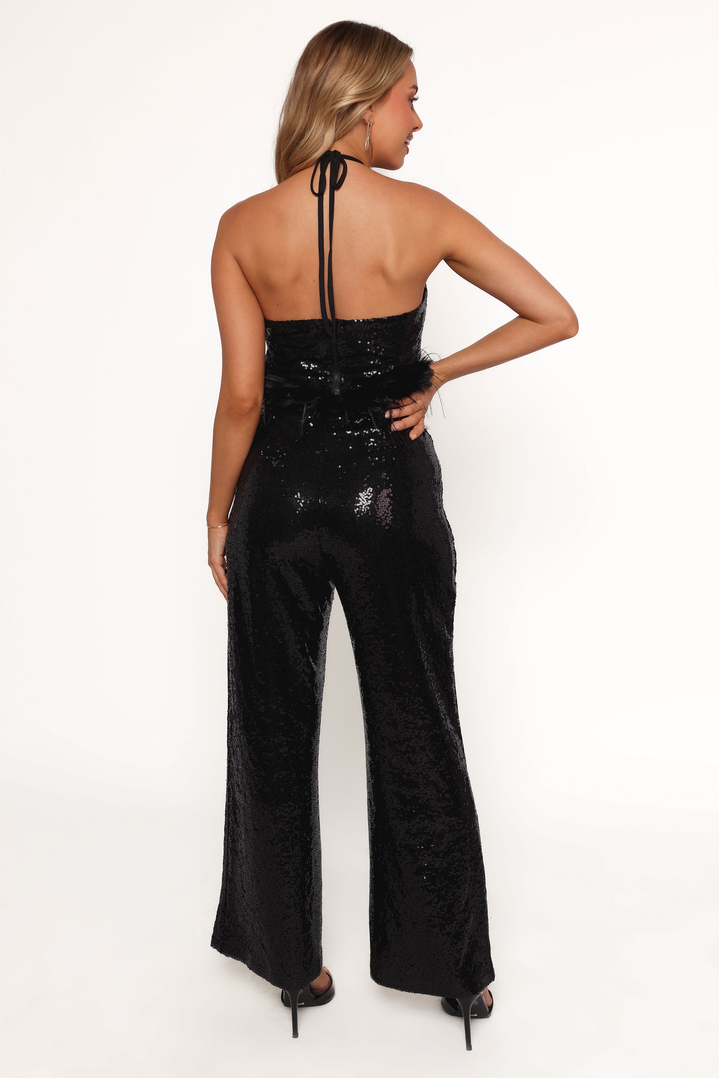 Drea Sequin Pants - Black