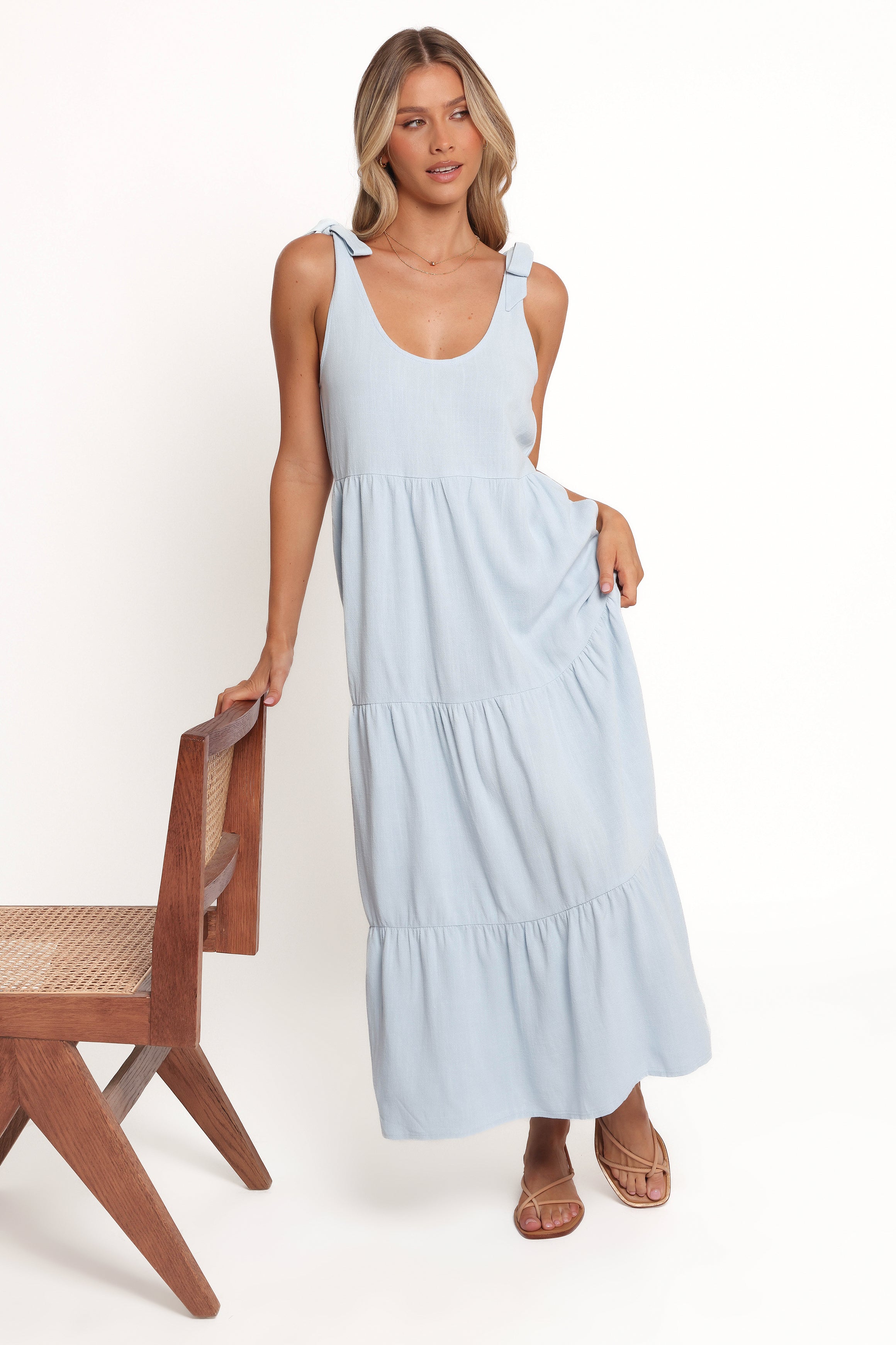 Marcy Midi Dress - Blue