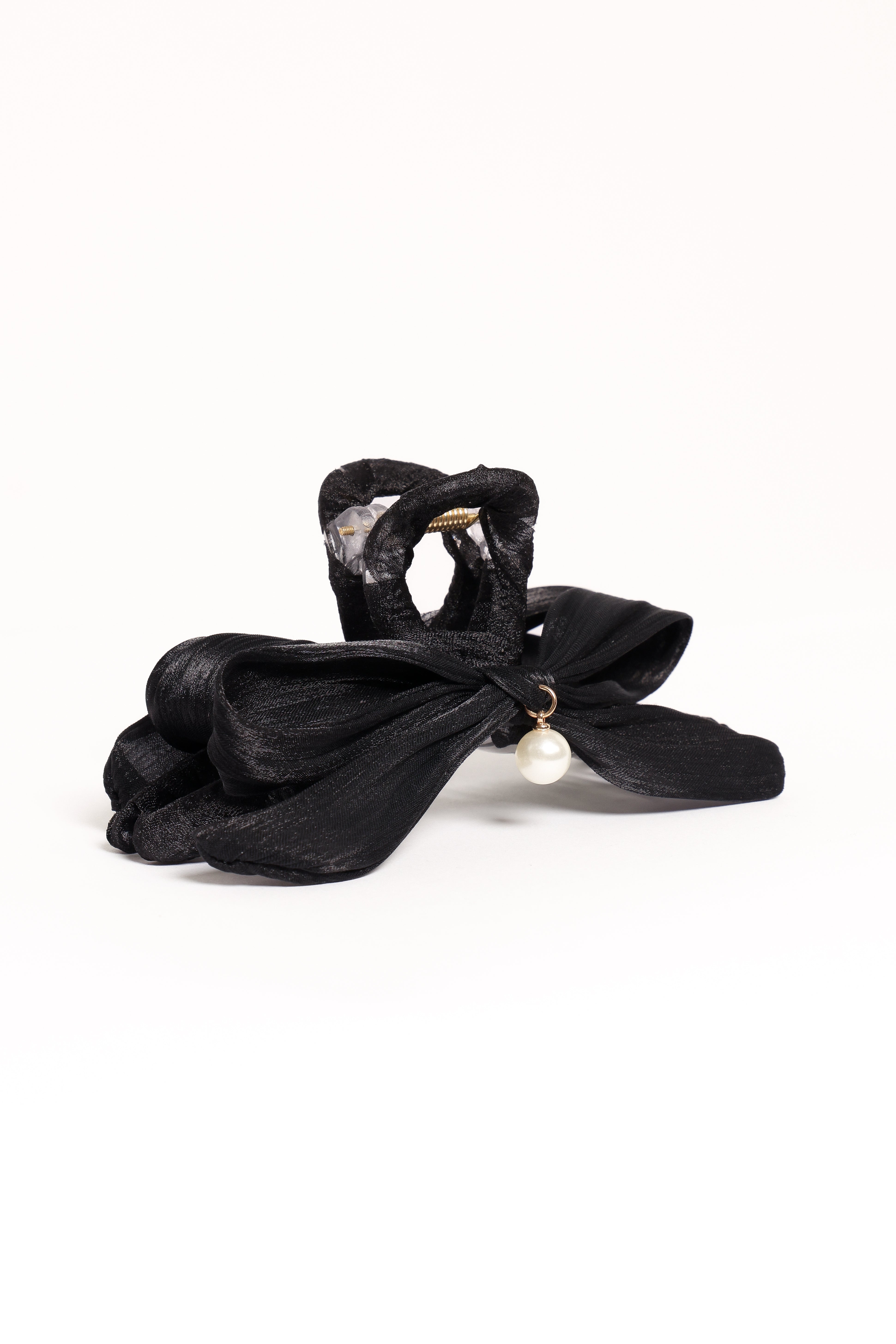 Ezra Bow Hair Clip - Black