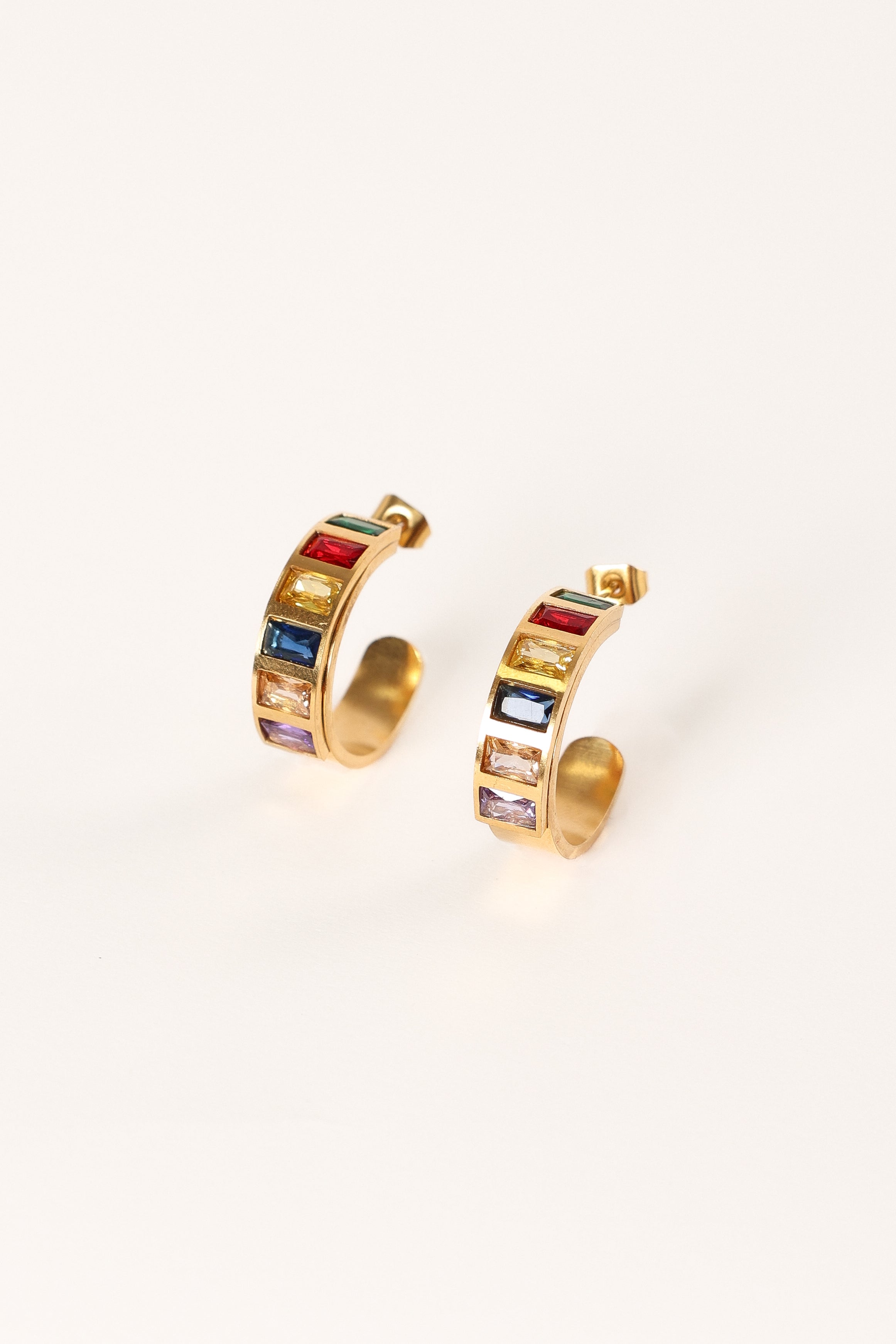 Blythe Hoop Earrings - Gold Multi