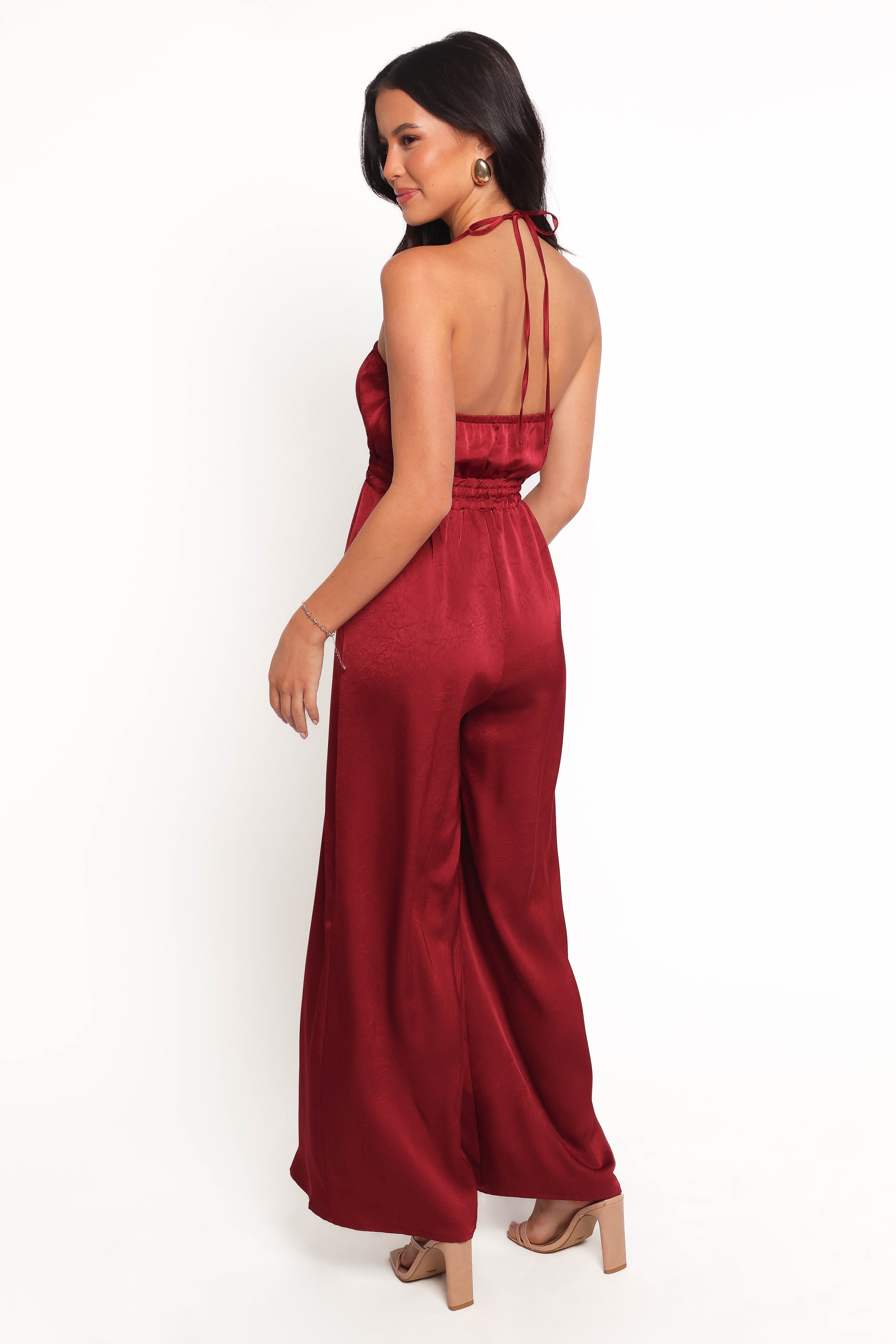 Melanii Jumpsuit - Deep Red