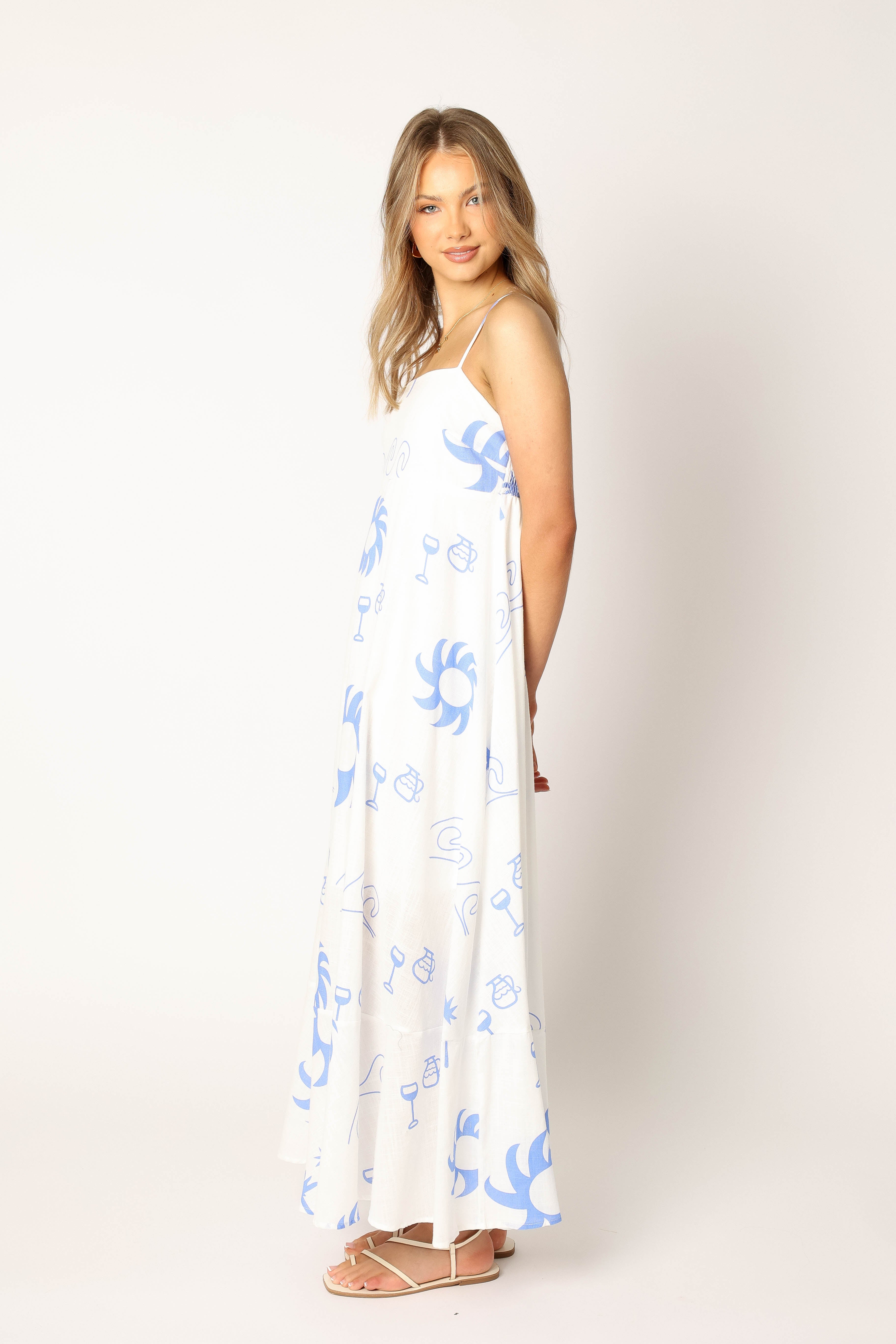 Seville Maxi Dress - Blue Wave