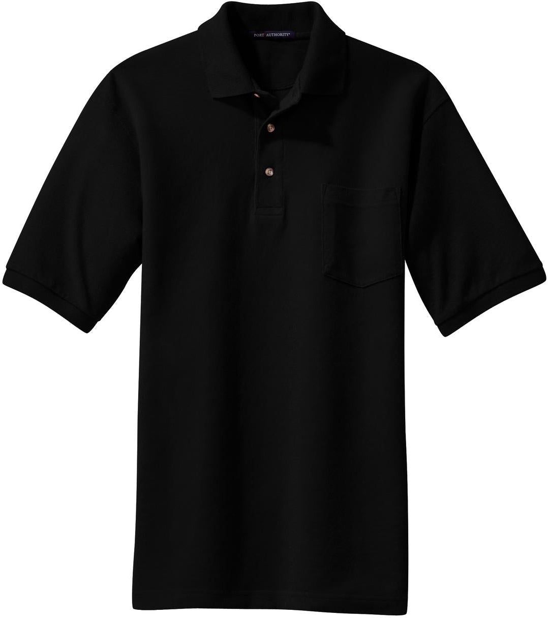 OUTLET-Port Authority Pique Knit Polo Shirt with Pocket