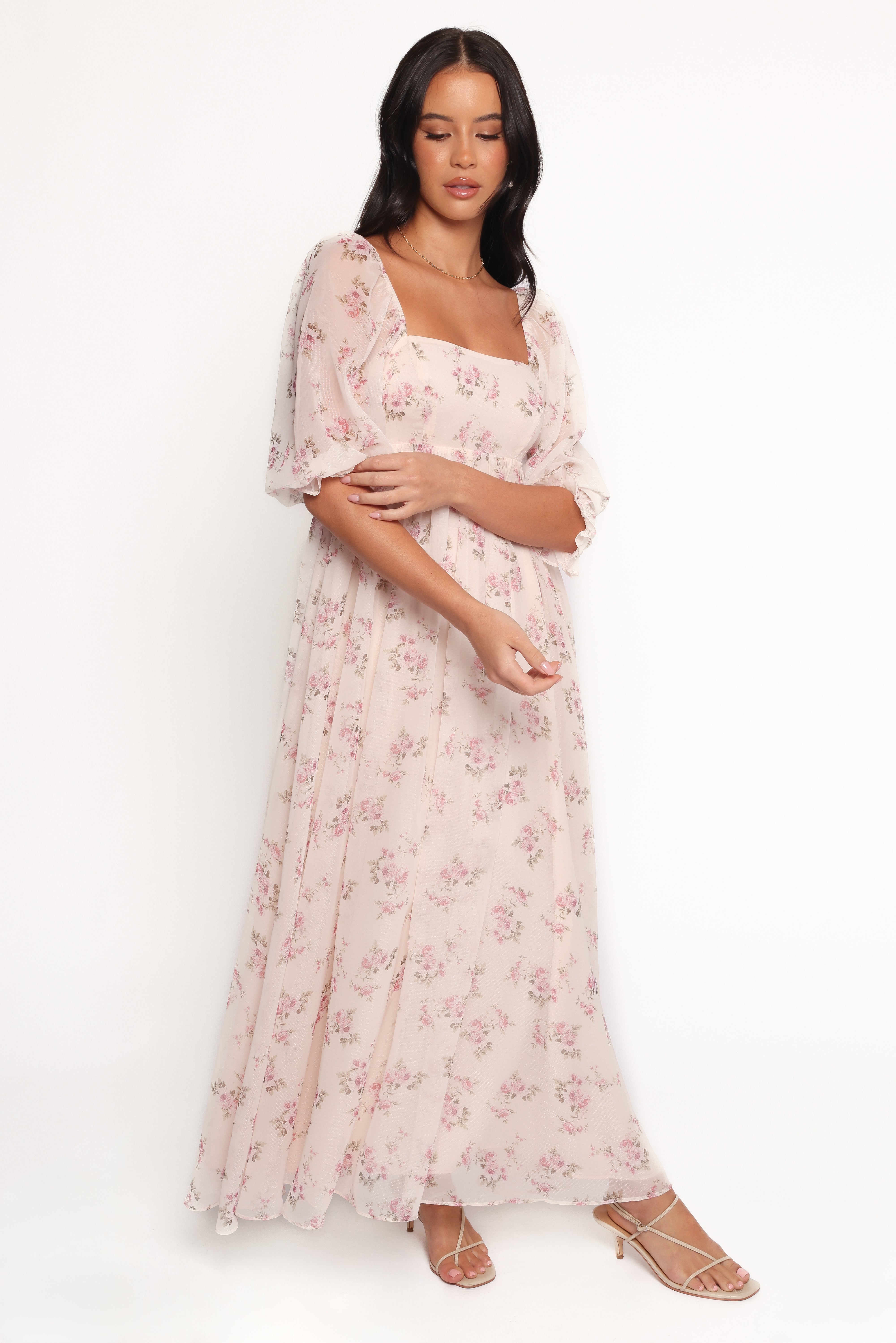 Sonnet Maxi Dress - Pink Floral