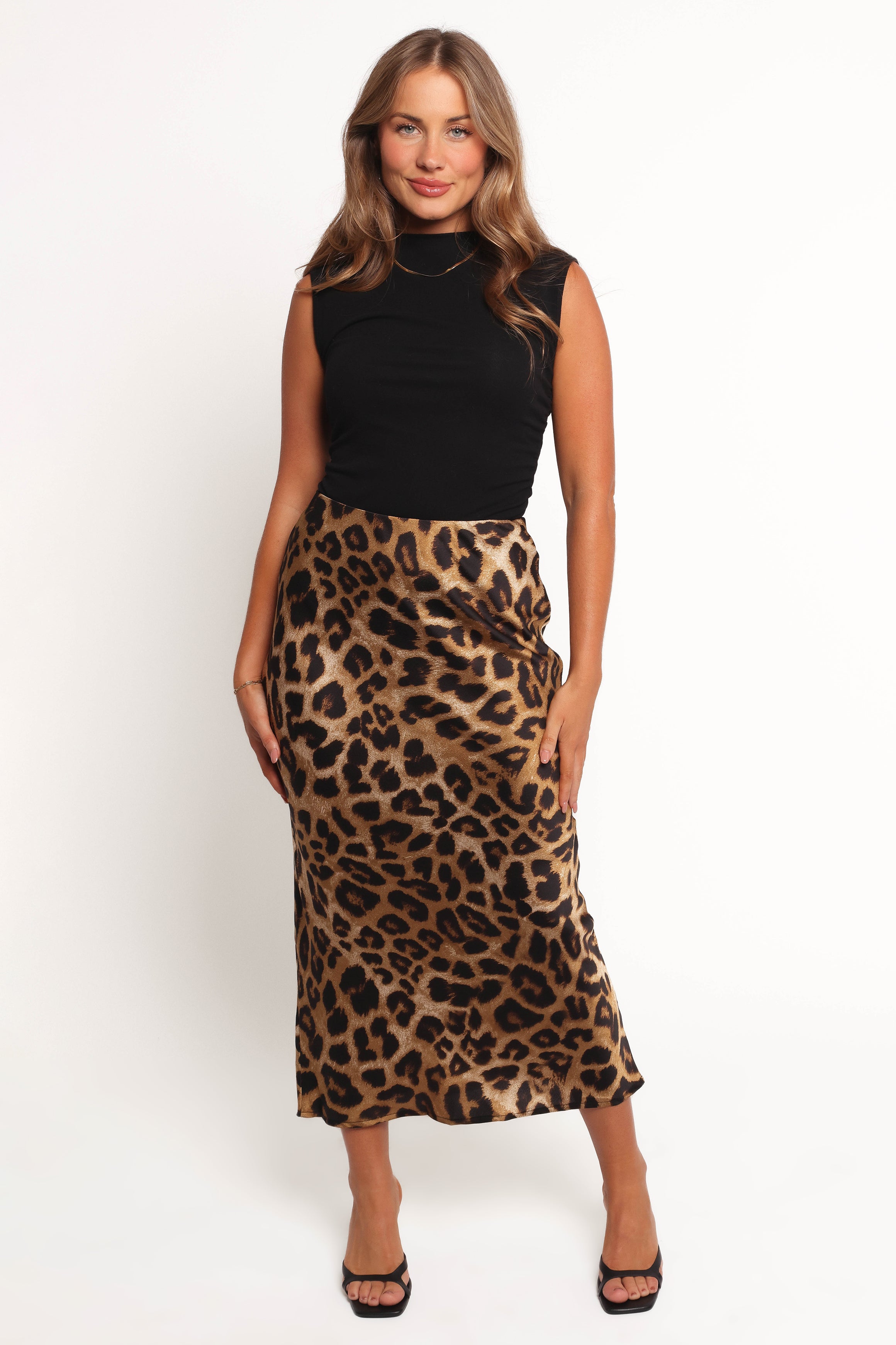 Kaia Midi Skirt - Leopard