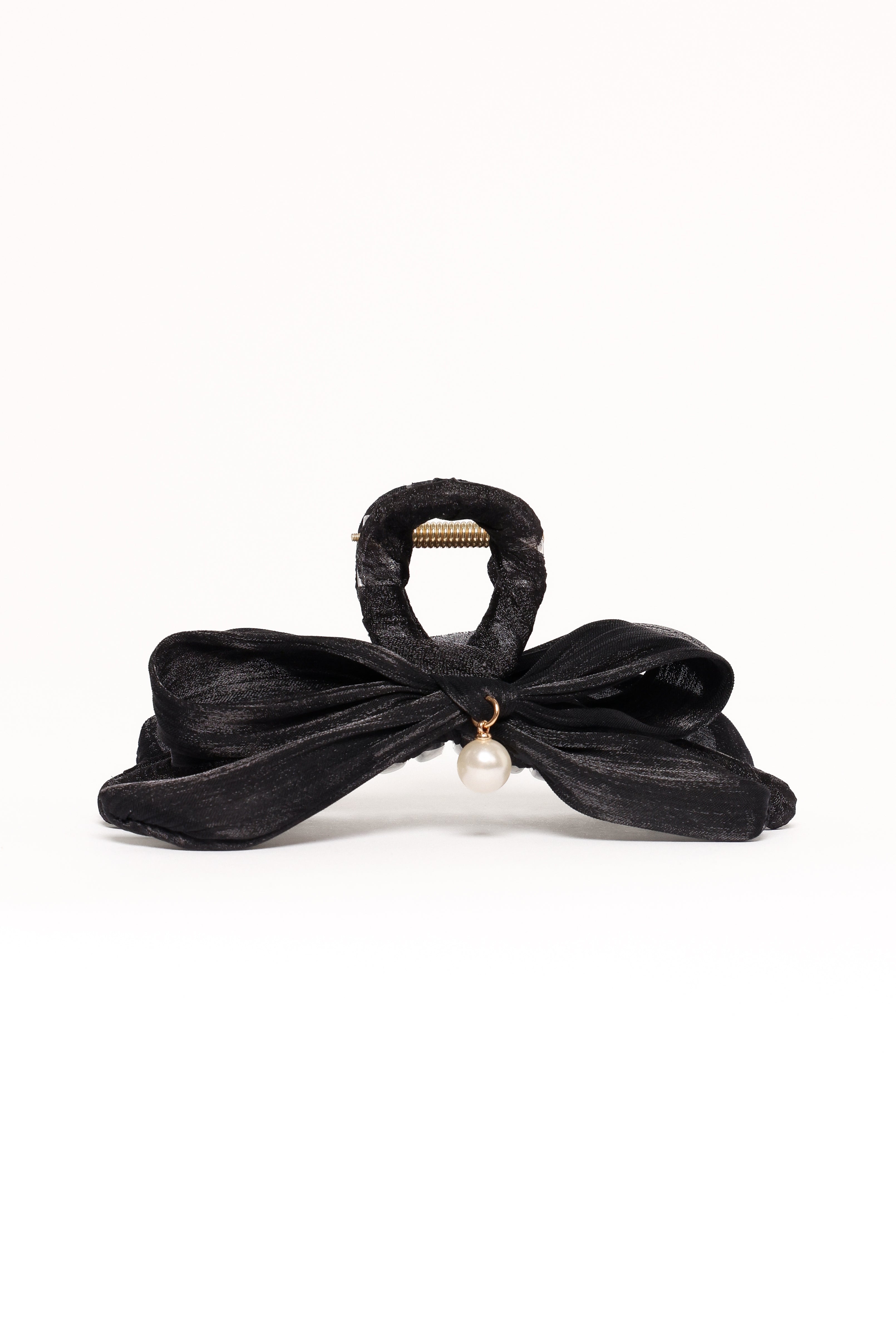 Ezra Bow Hair Clip - Black