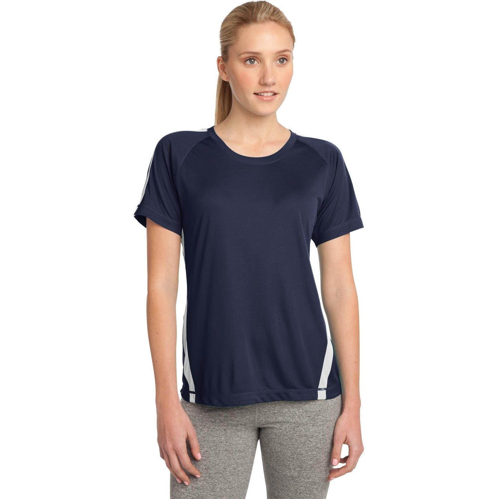 CLOSEOUT - Sport-Tek Ladies Colorblock PosiCharge Competitor Tee