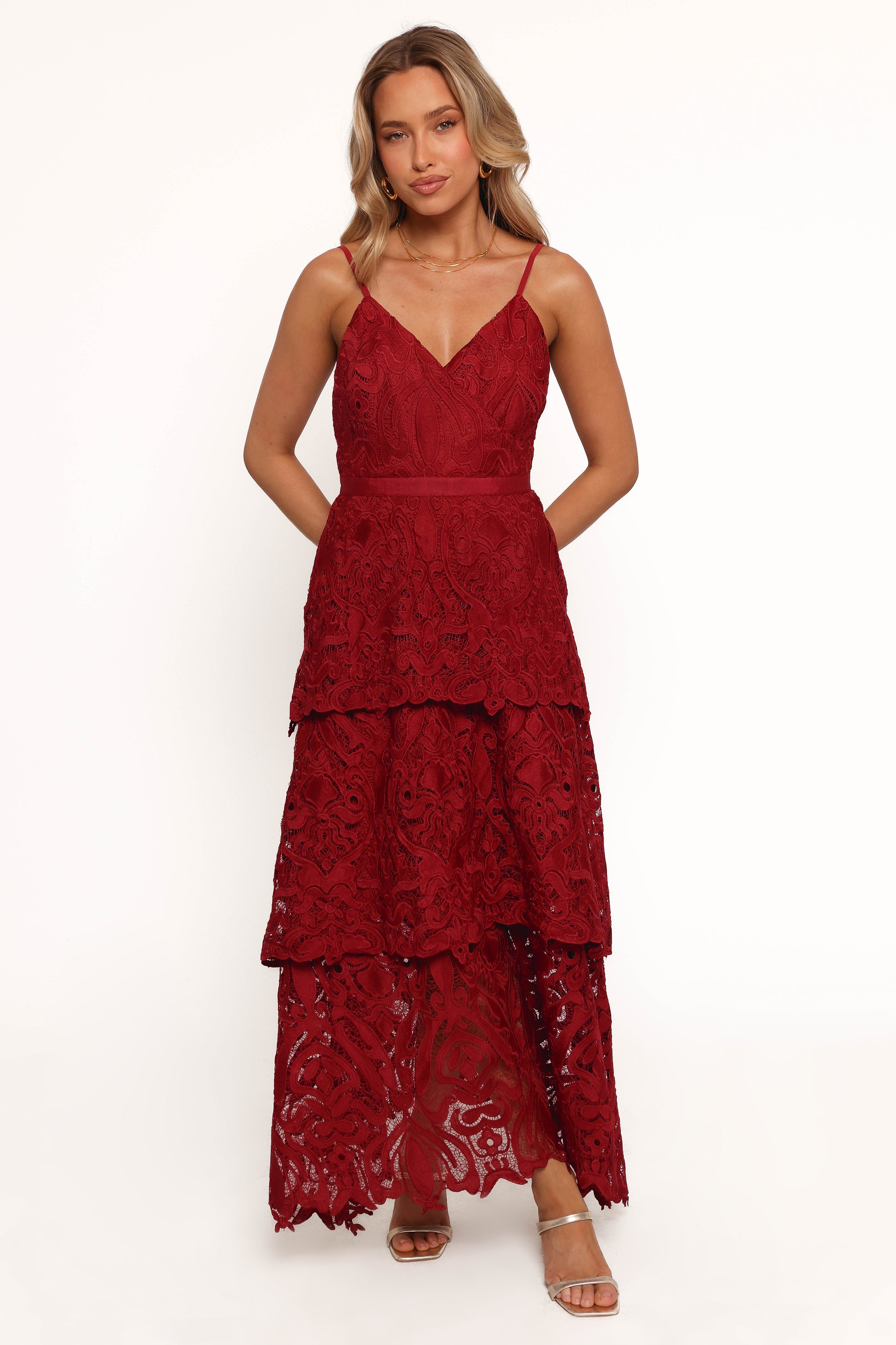 Elijah Maxi Dress - Red