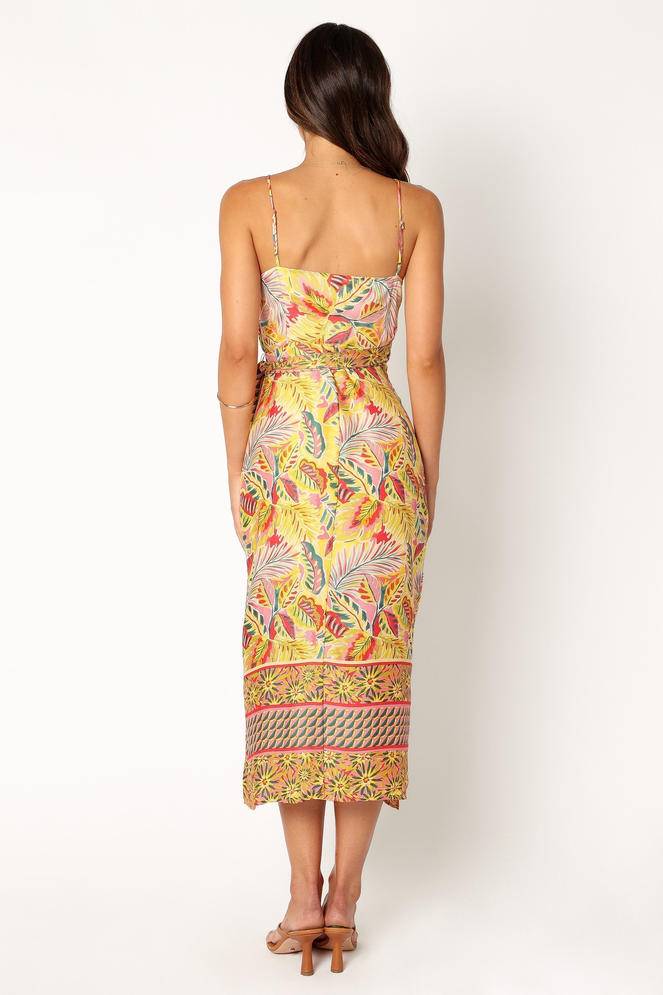 Clement Wrap Midi Dress - Tropical