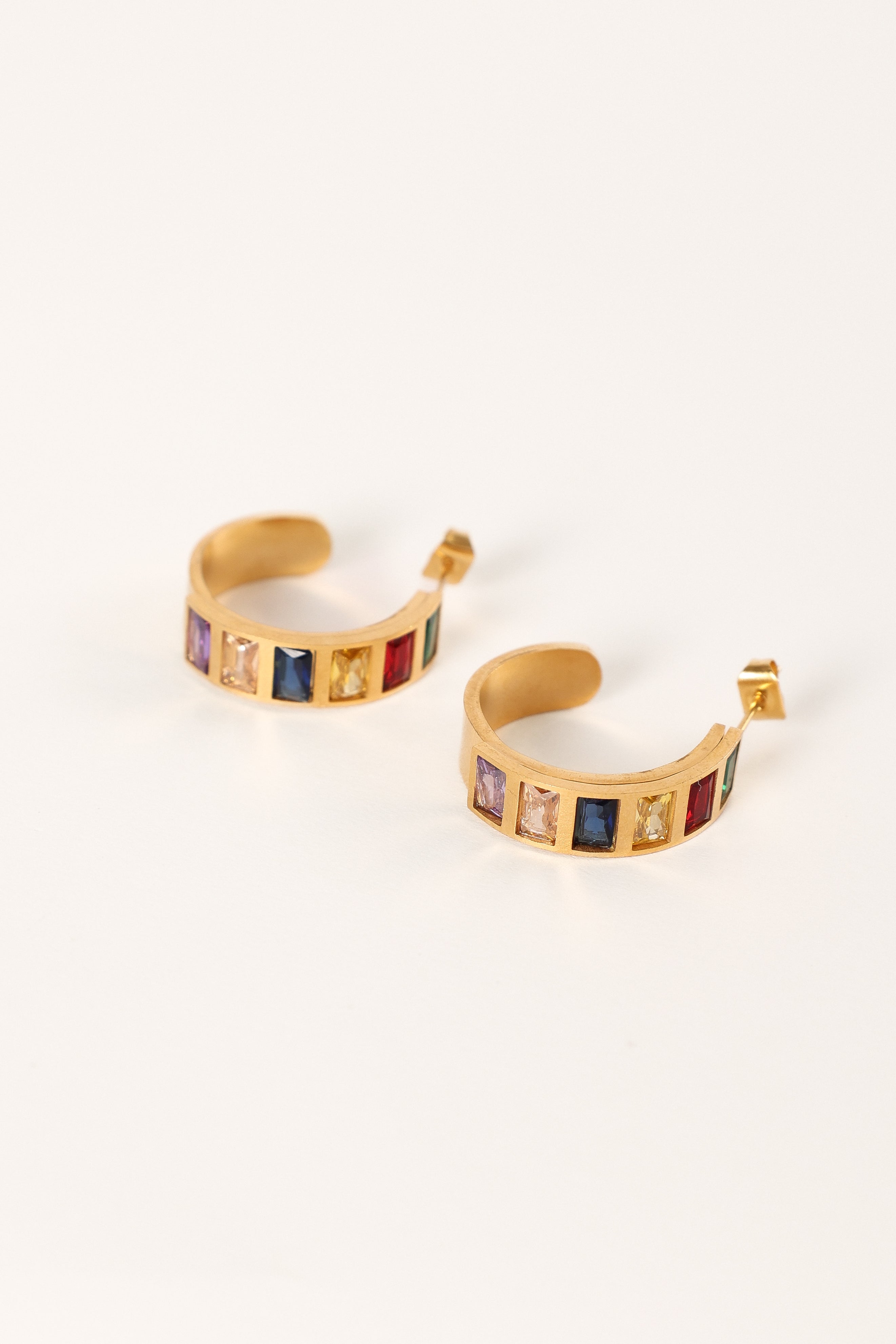 Blythe Hoop Earrings - Gold Multi