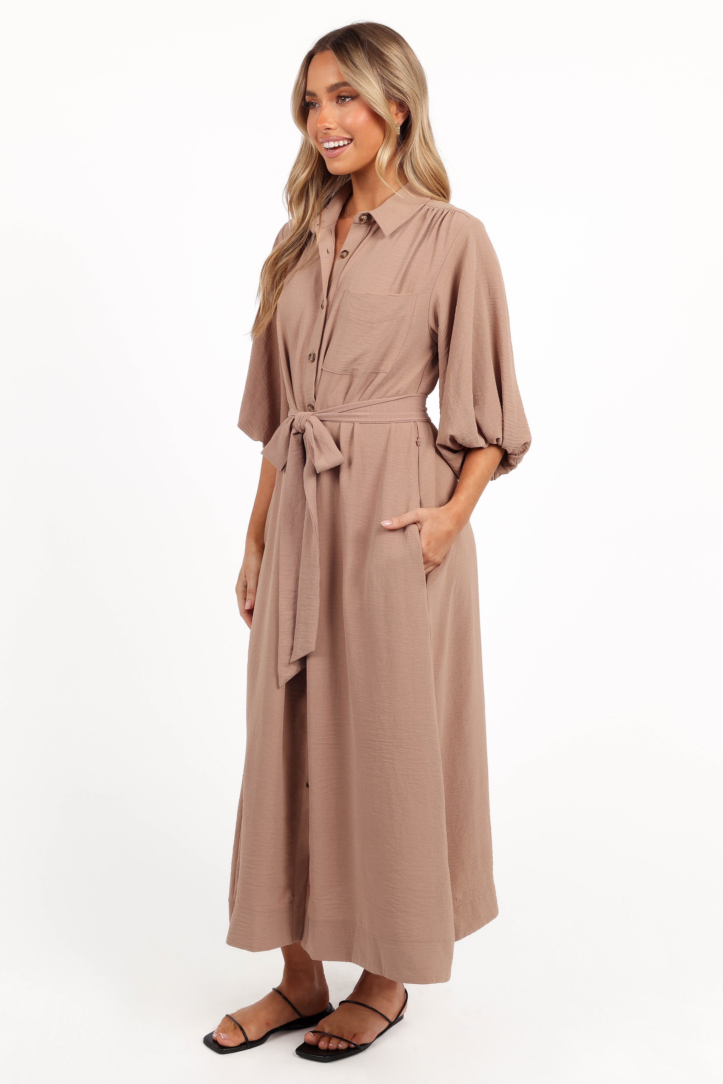 Zanita Midi Dress - Toast