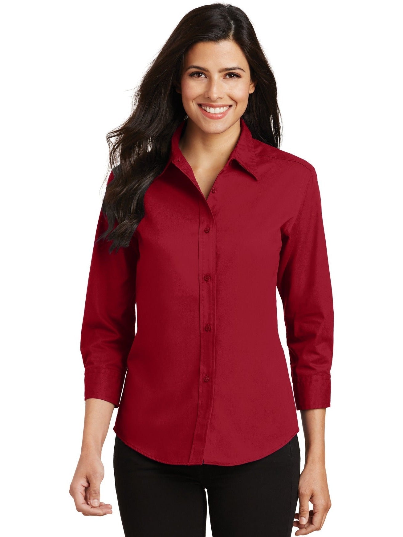 OUTLET-Port Authority Ladies 3/4-Sleeve Easy Care