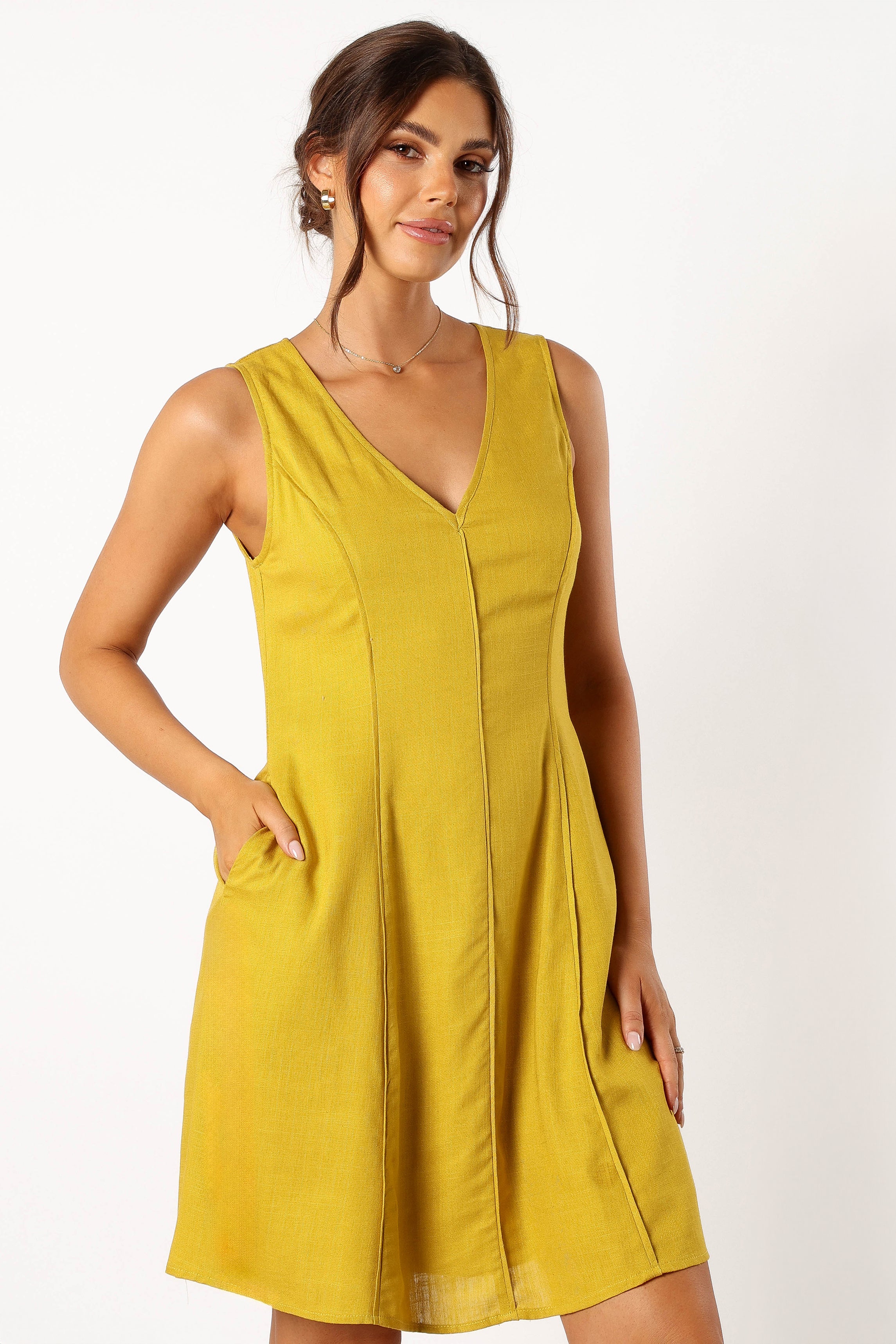 Rubes Mini Dress - Mustard