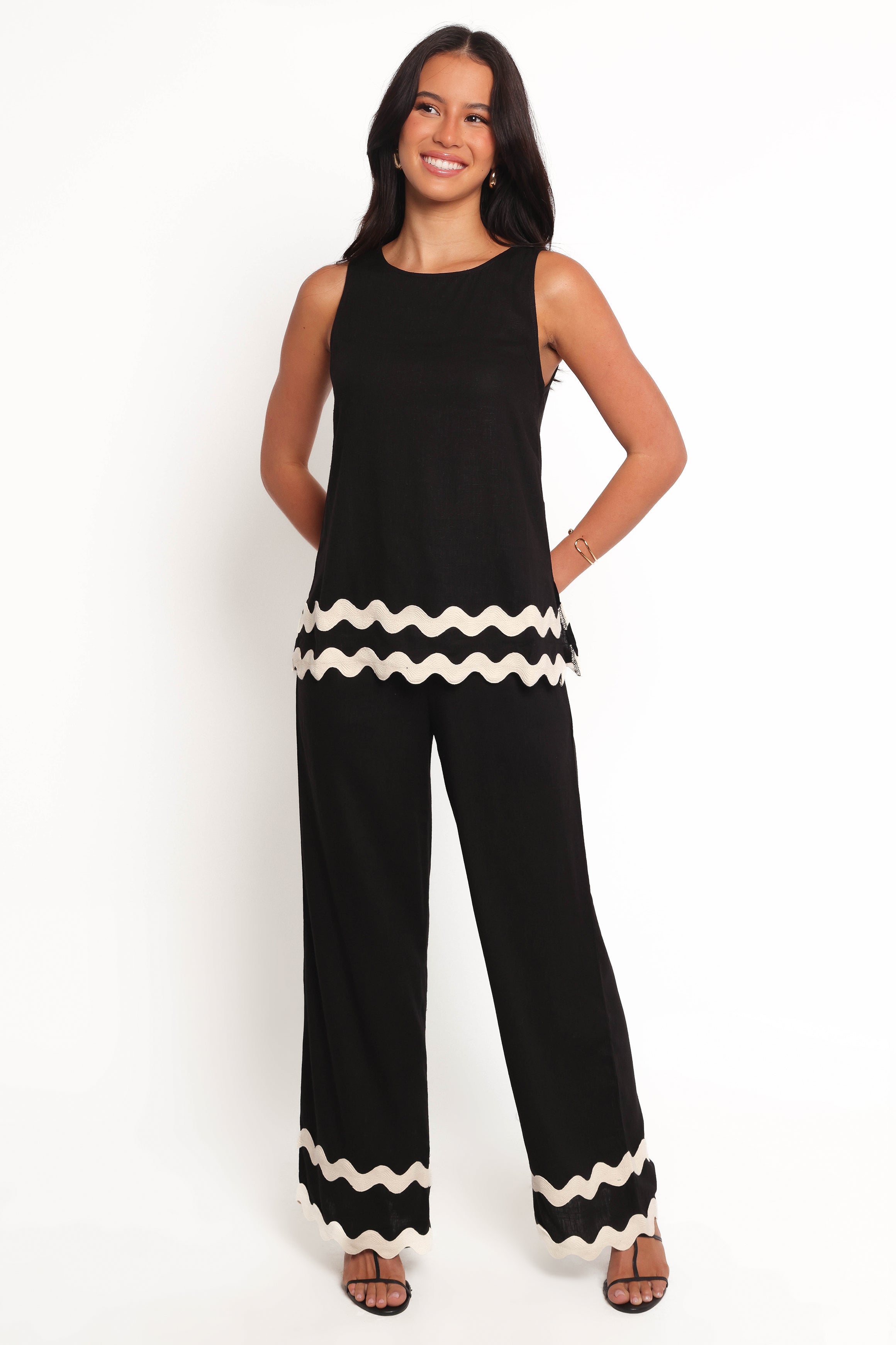 Taliah Tunic Top - Black