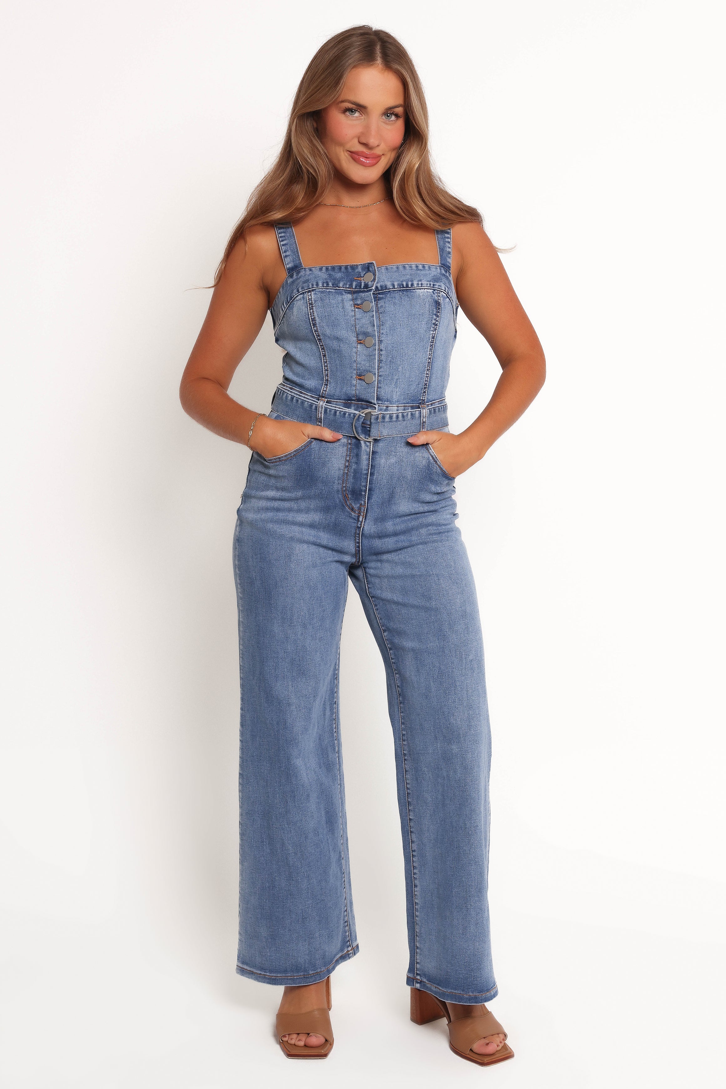 Edan Denim Jumpsuit - Denim