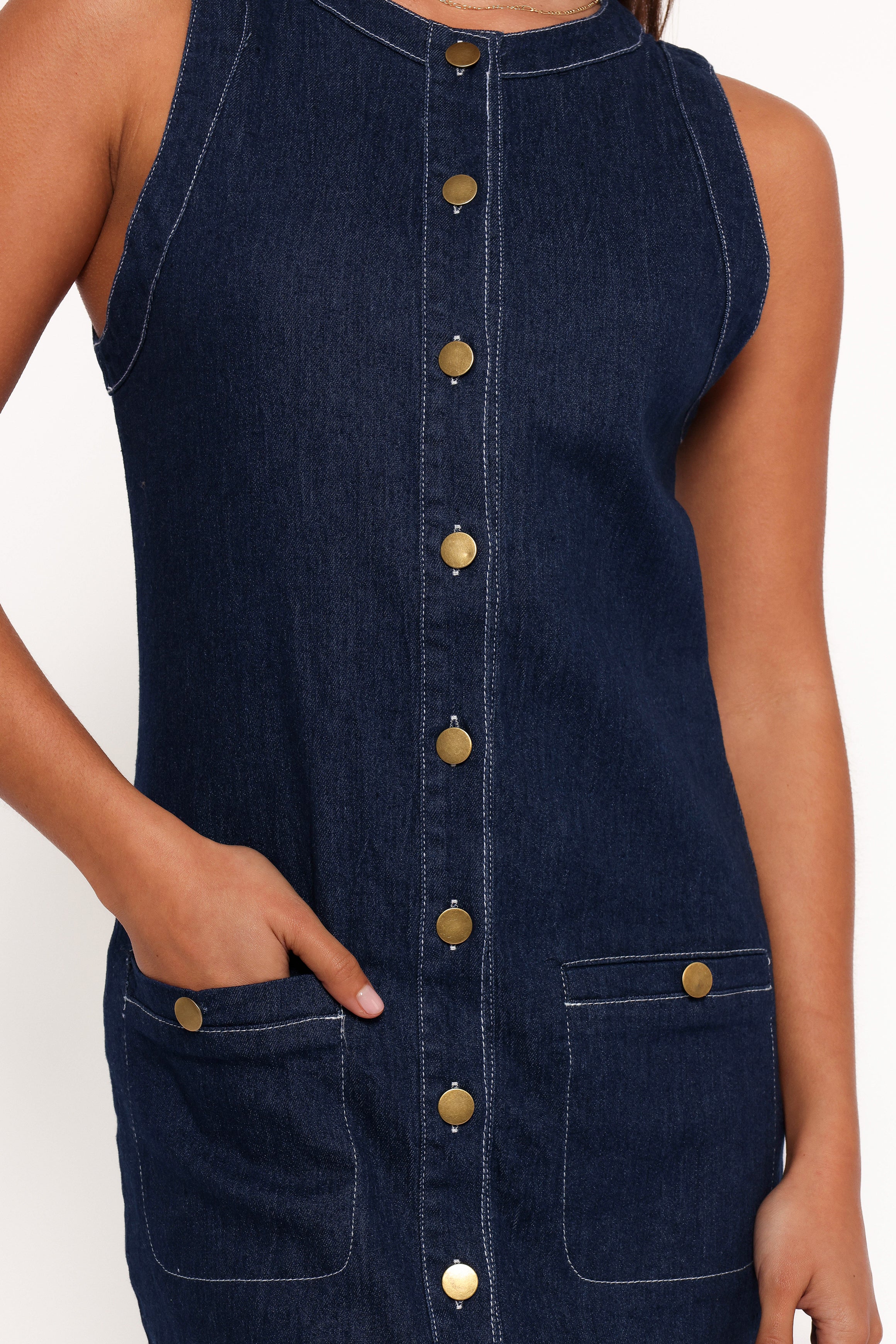 Lisa Mini Dress - Medium Denim