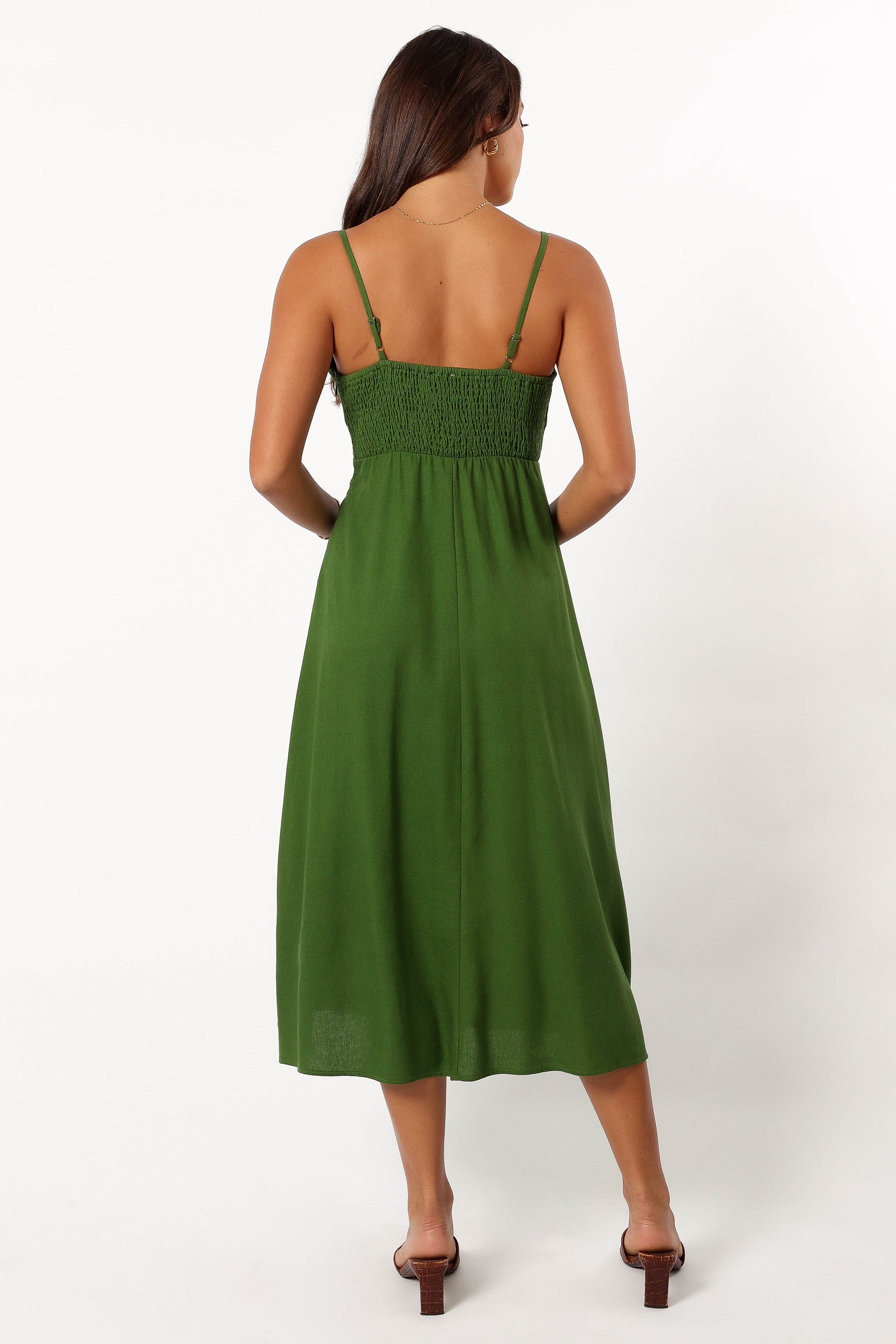 Darby Midi Dress - Ibiza Green