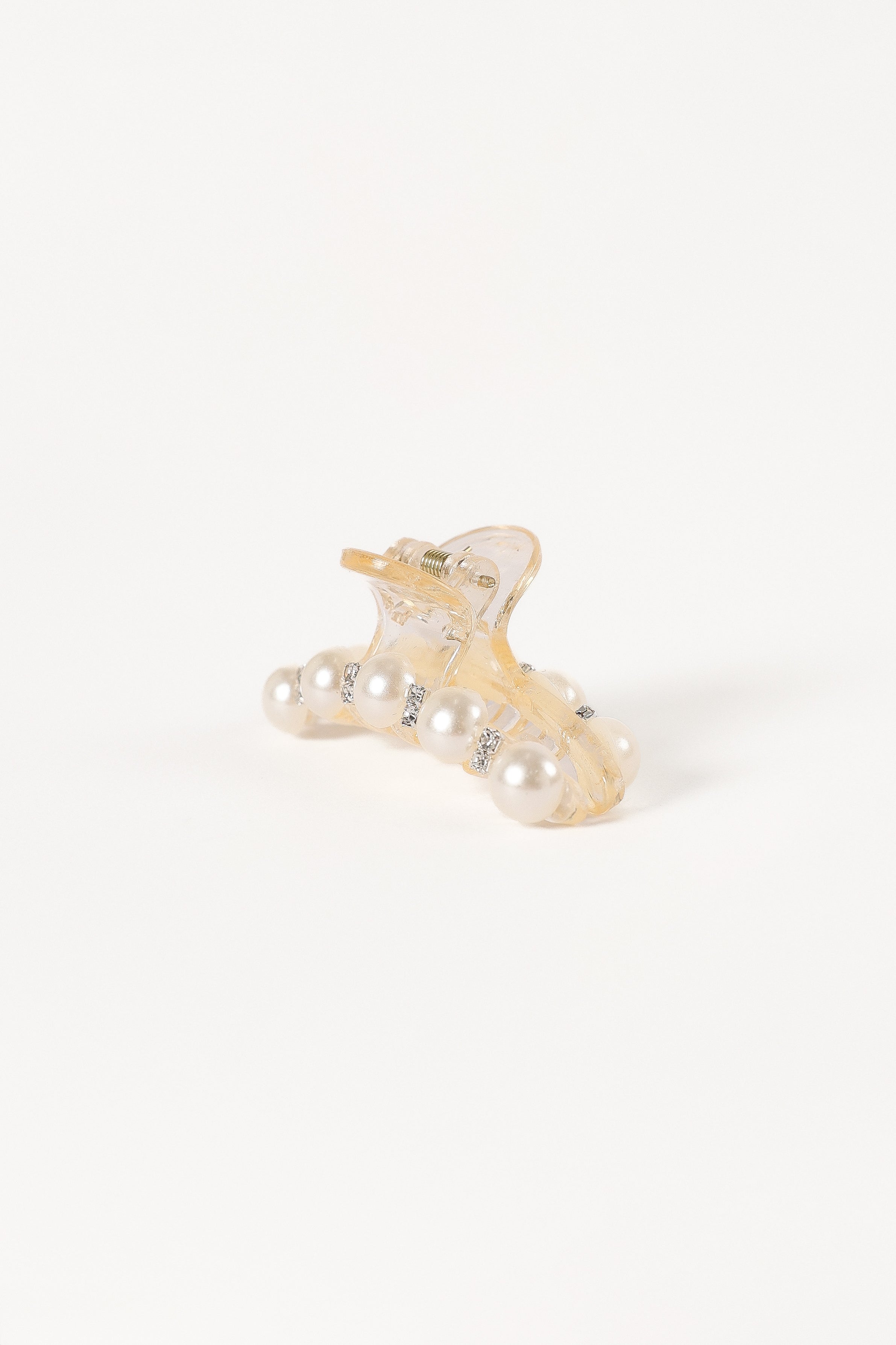Lile Pearl Hair Clip - White